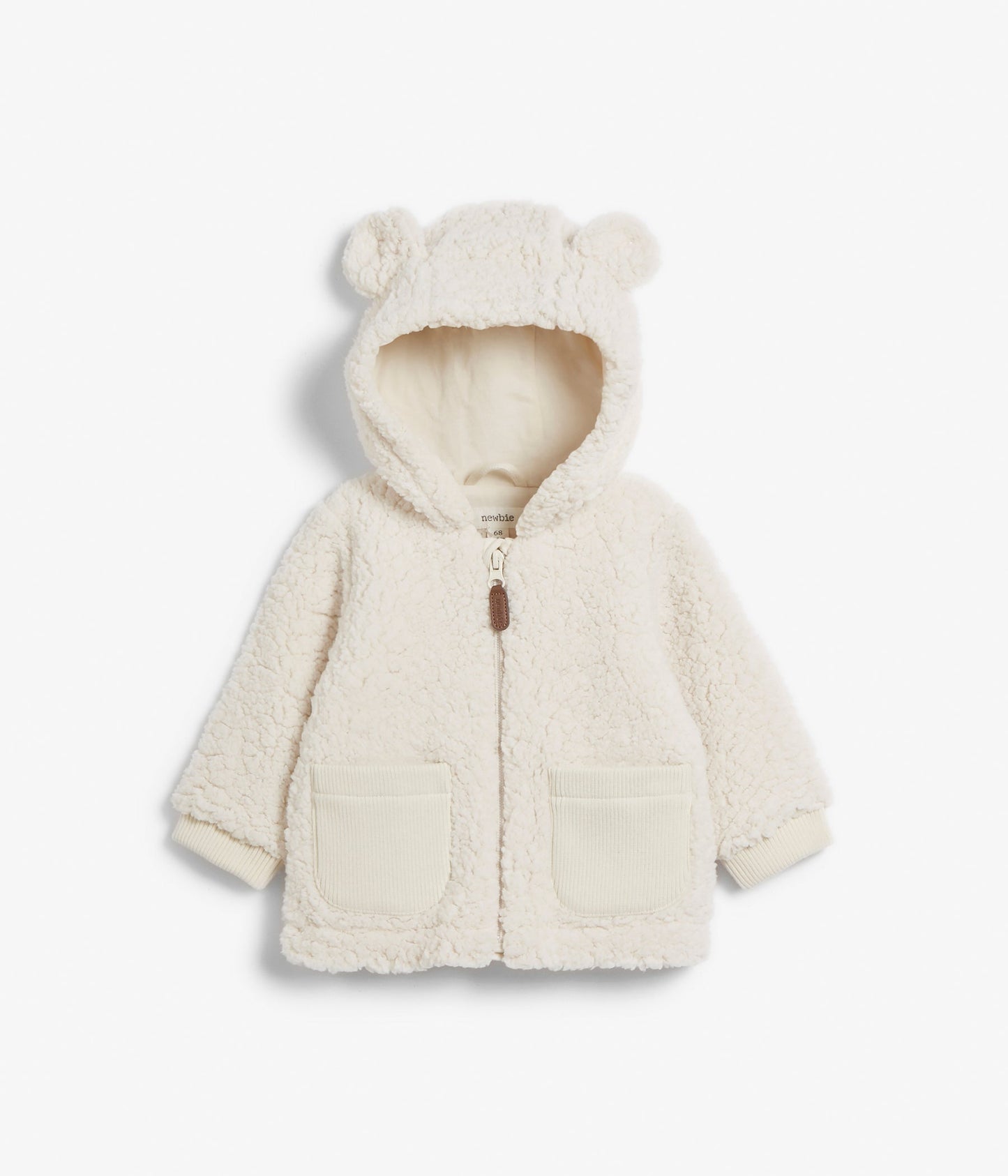 Baby white teddy jacket