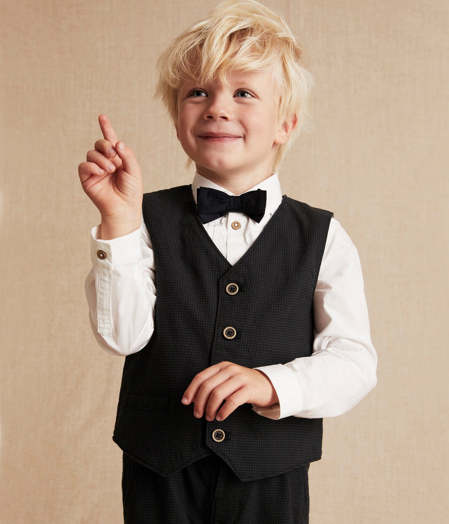 Kids black waistcoat