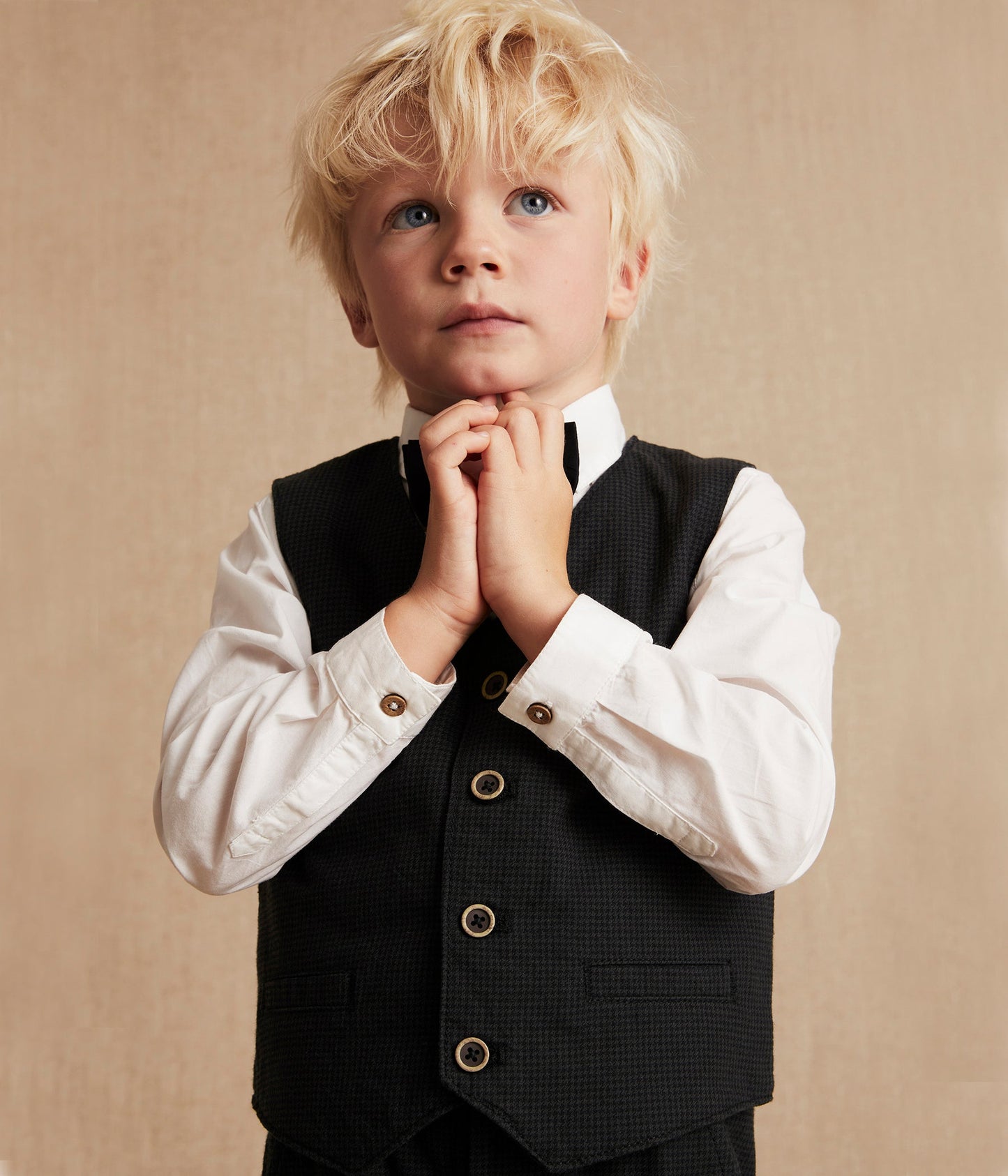 Kids black waistcoat