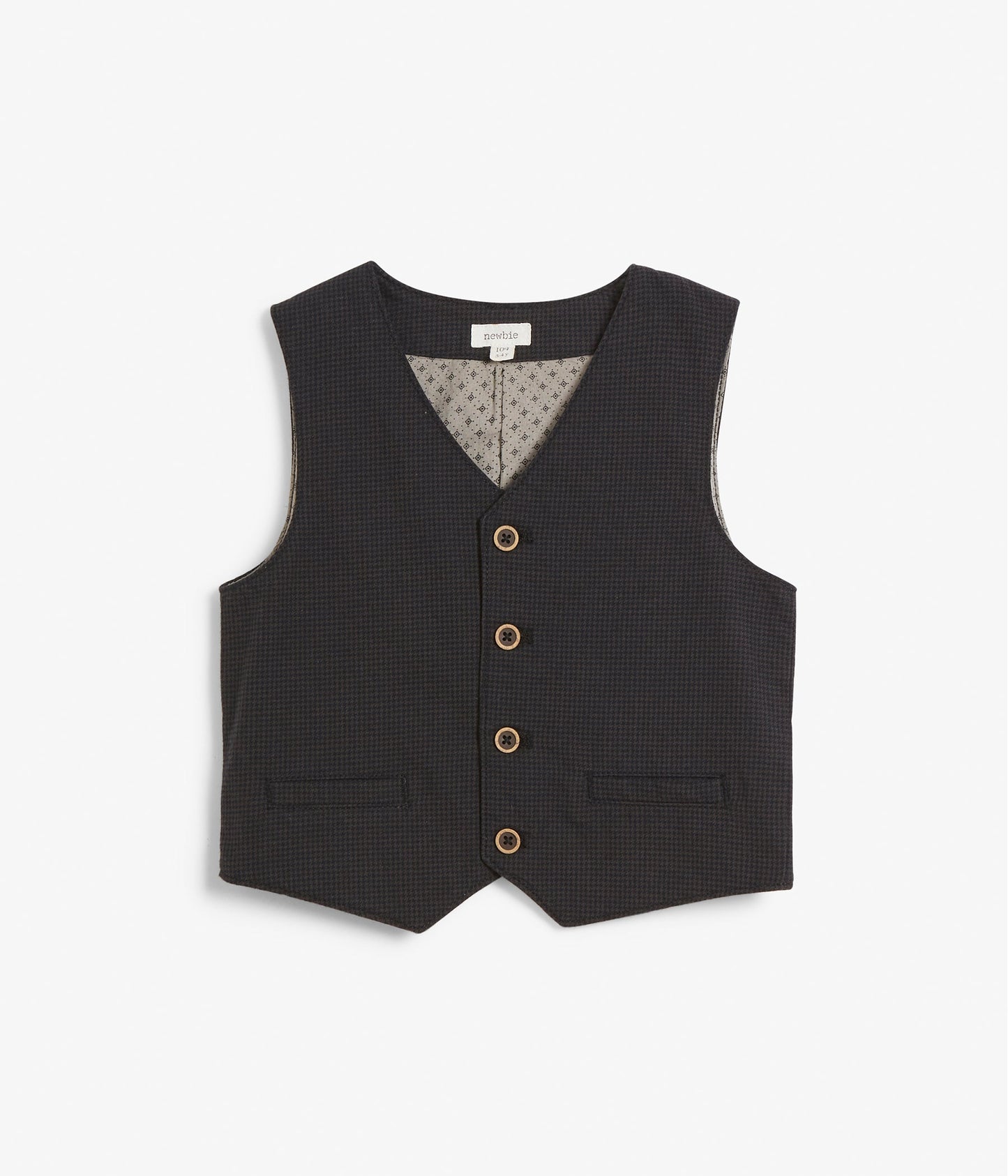 Kids black waistcoat