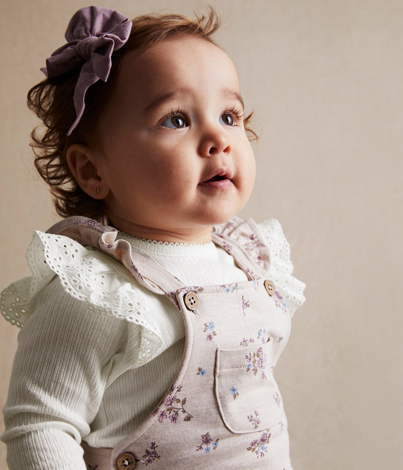 Baby white ribbed bodysuit