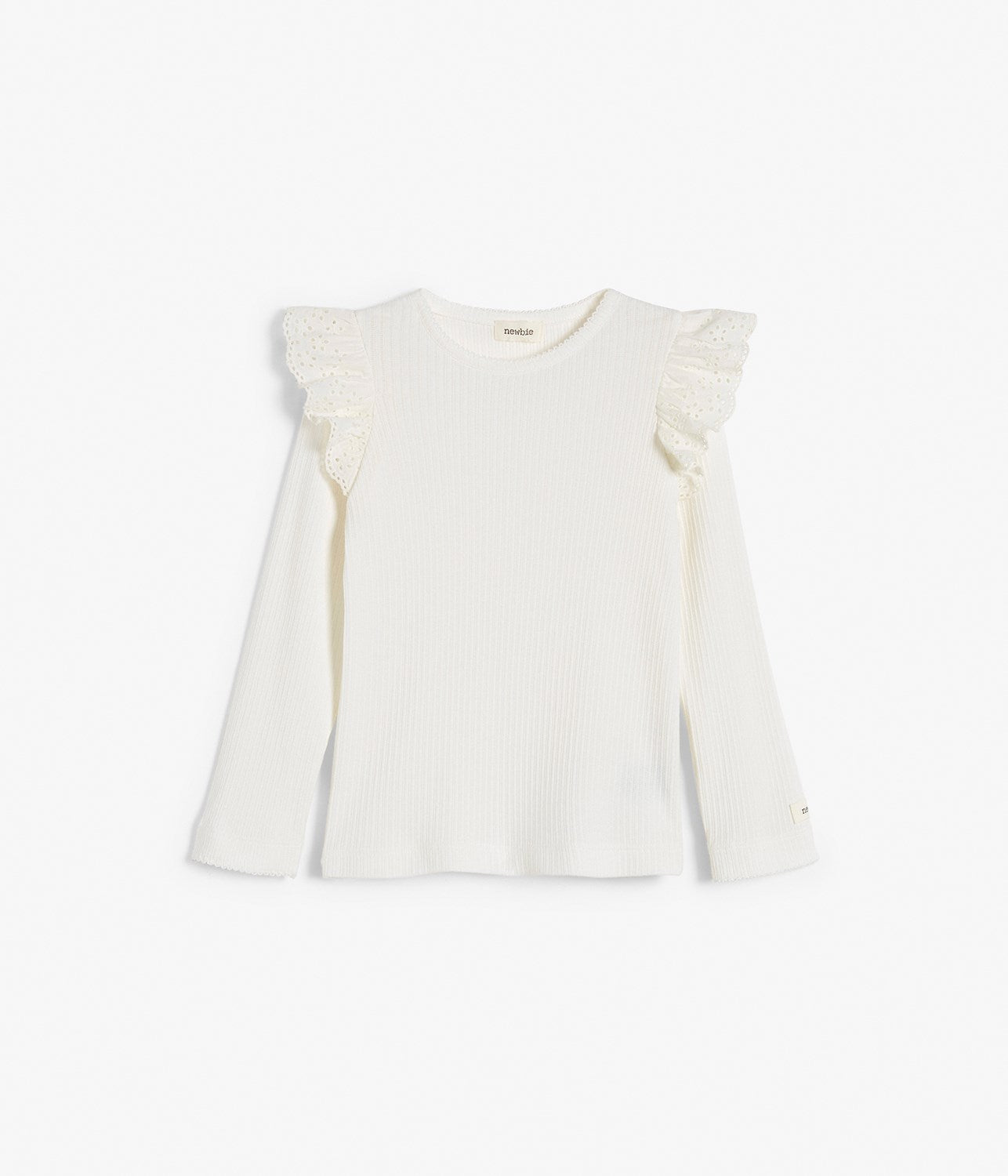 Kids off-white ruffle top