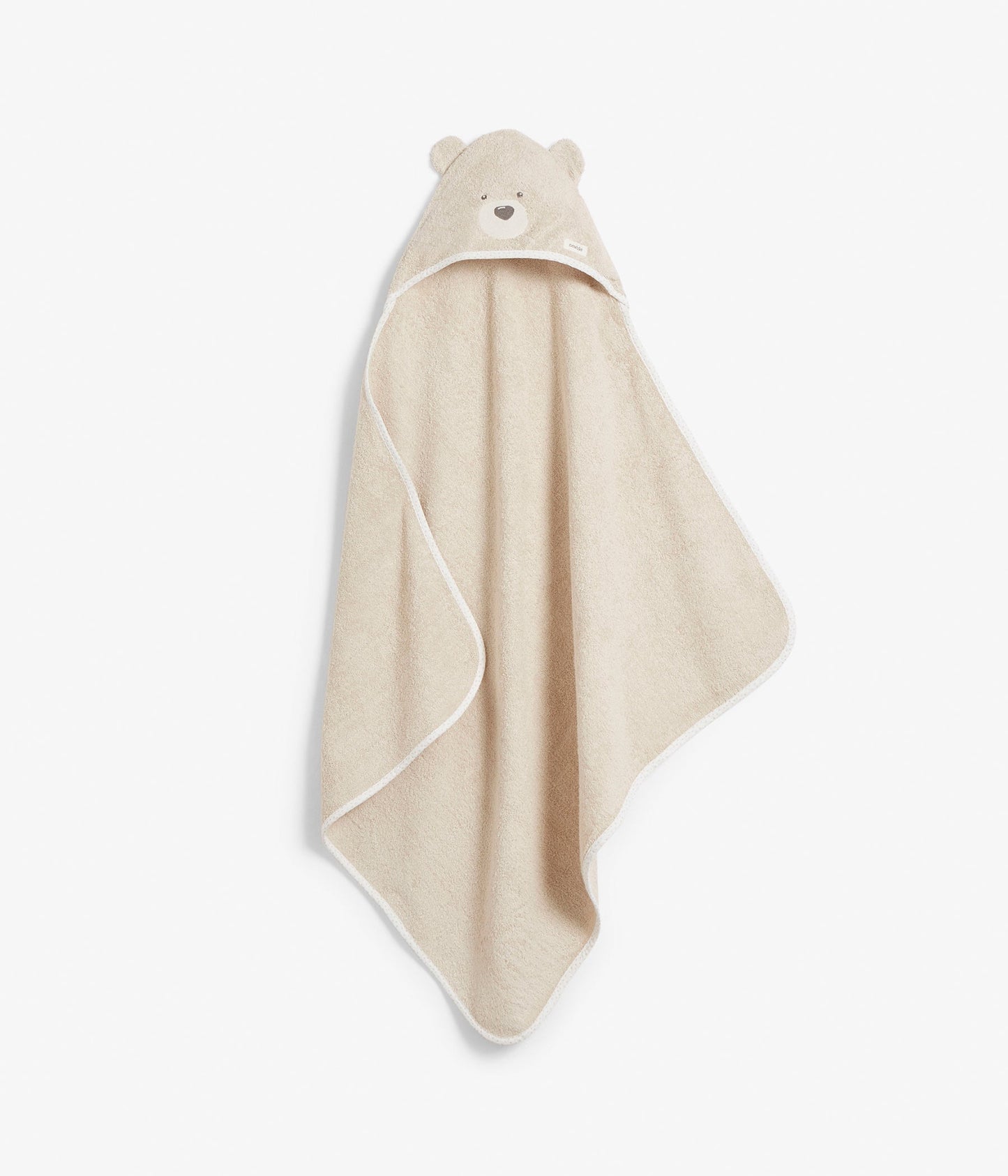 Hooded terry teddy bear bath towel