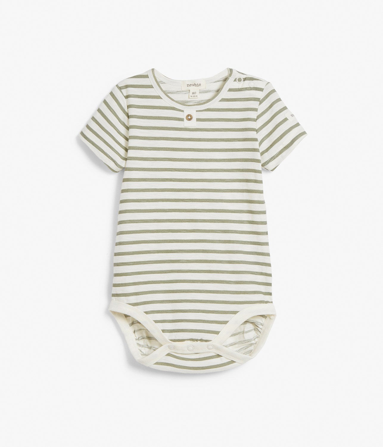 Baby green striped bodysuit