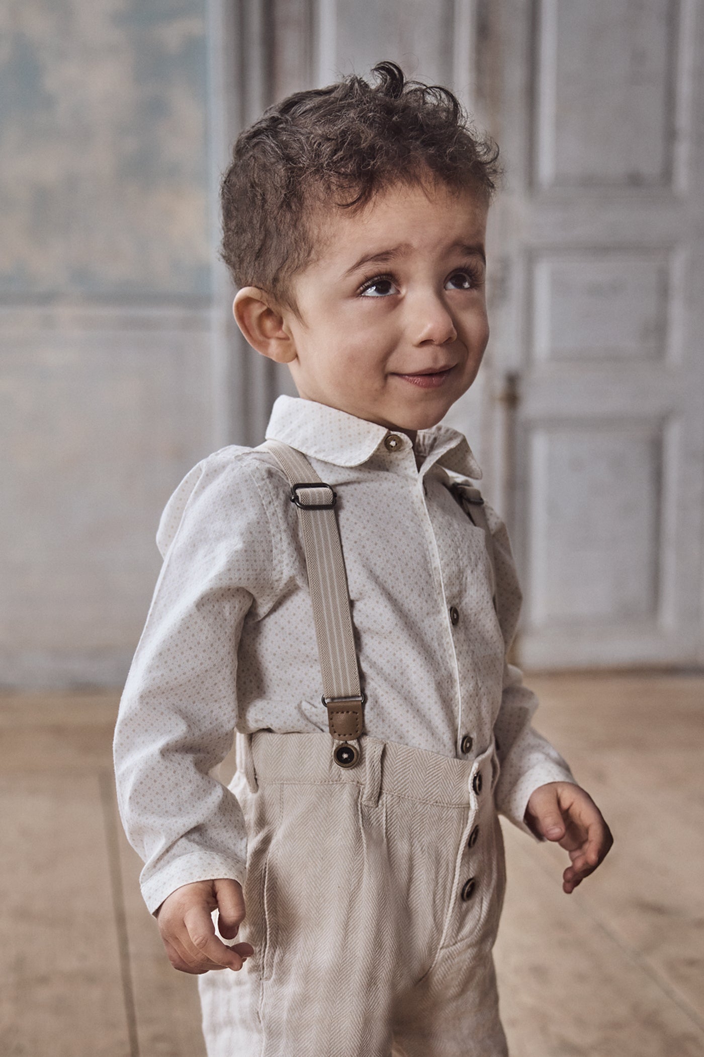 Baby white patterned shirt-body