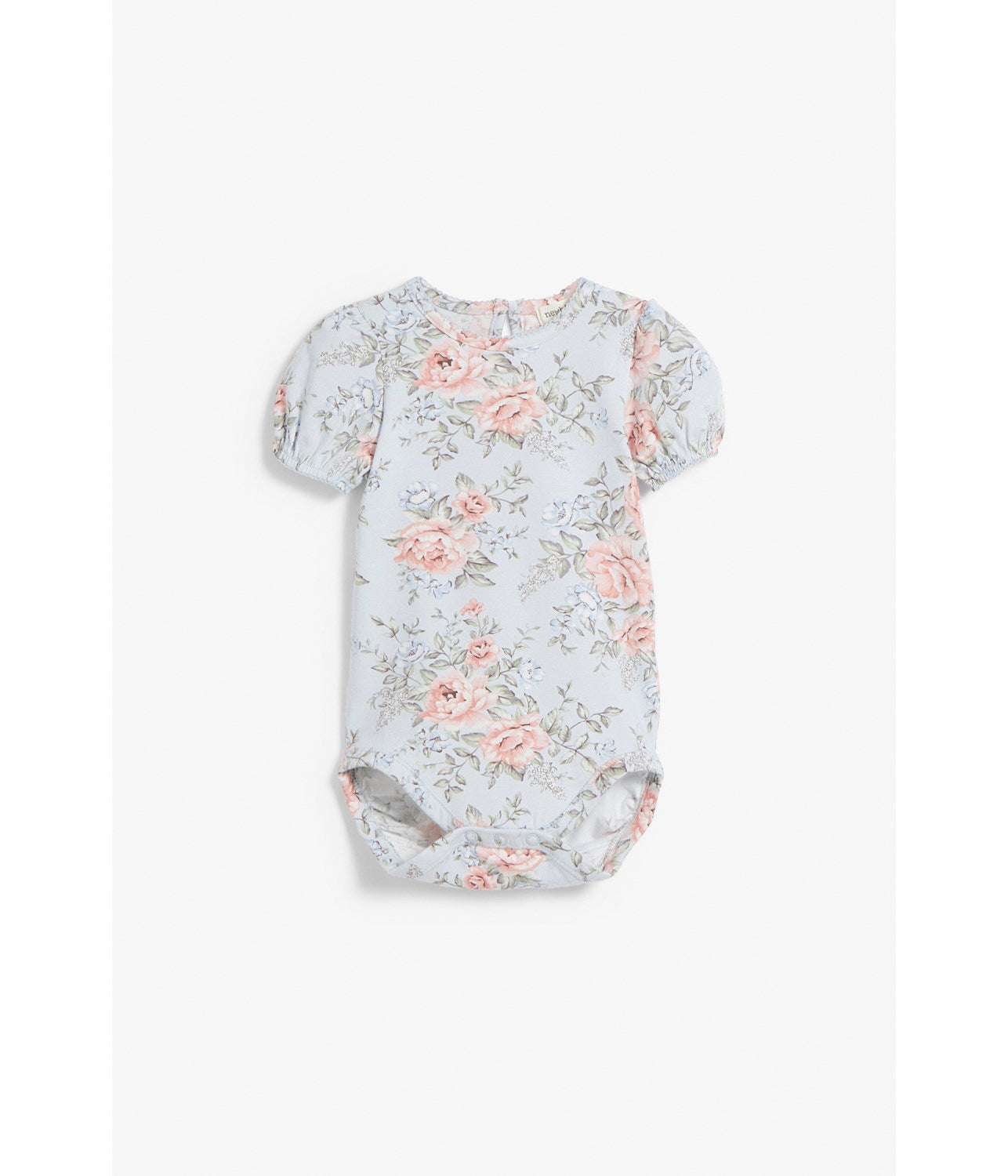 Baby blue floral bodysuit