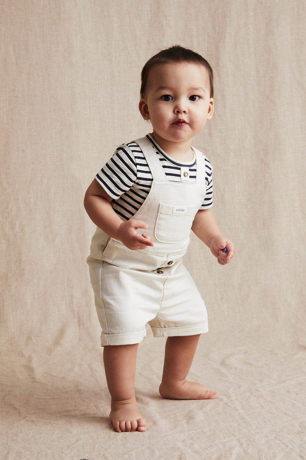 Baby blue striped bodysuit