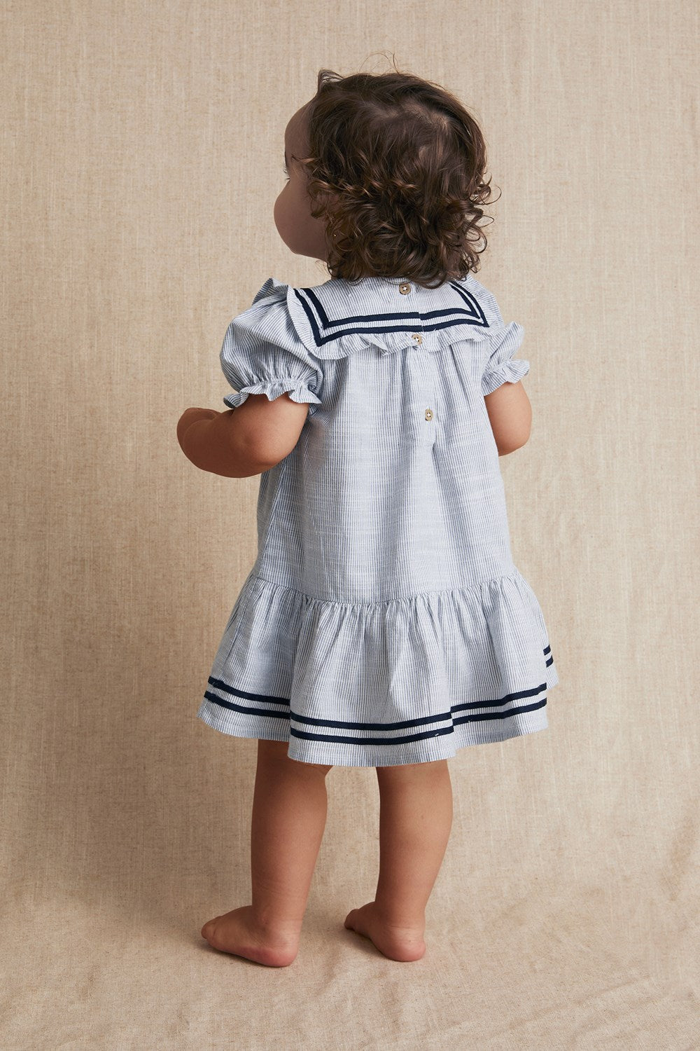 Baby blue striped Sailor's dress