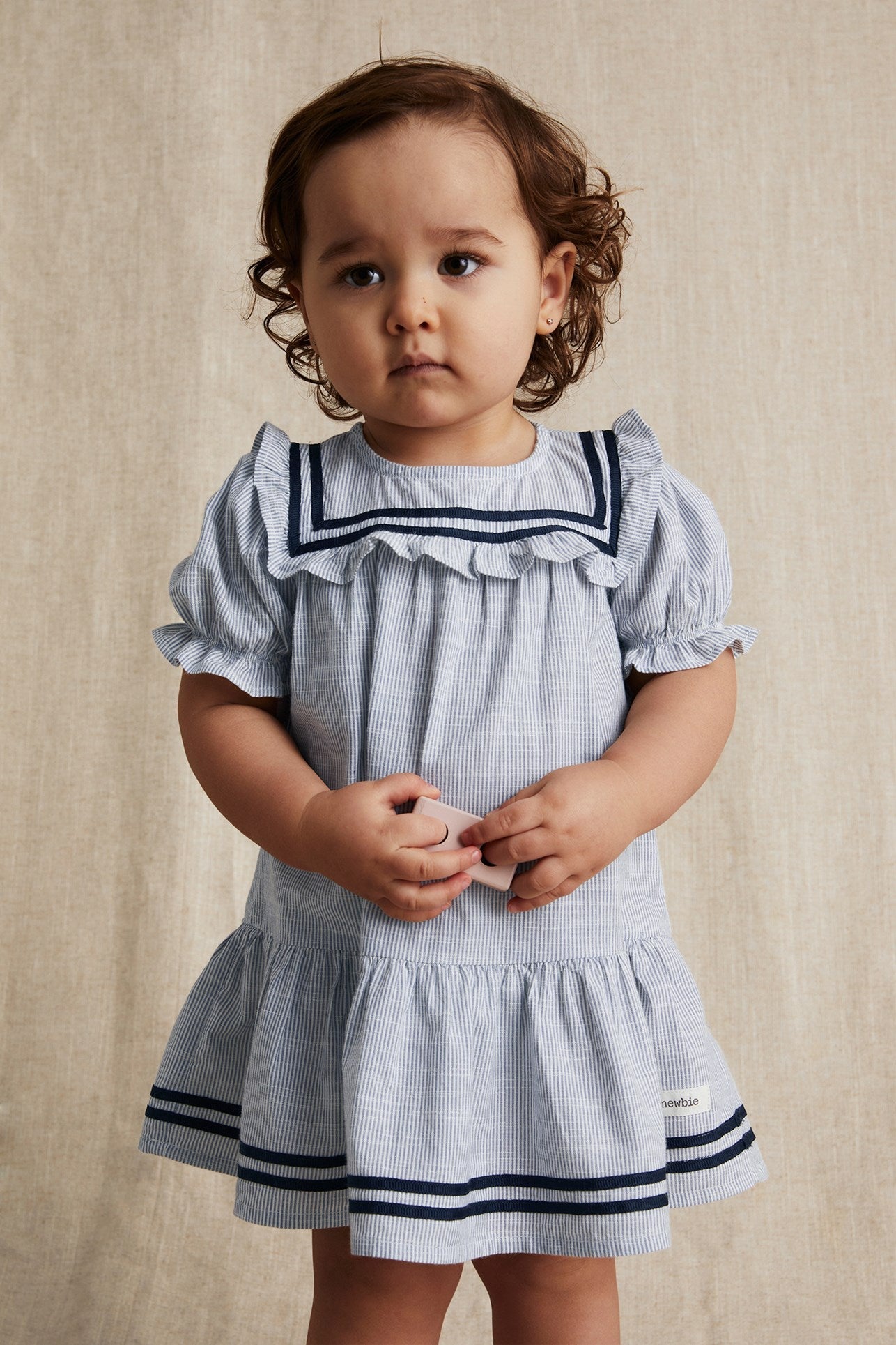 Baby blue striped Sailor's dress