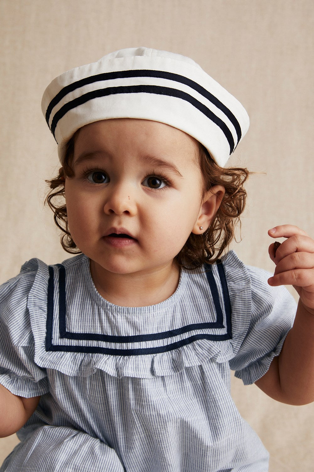 Baby blue striped Sailor's dress