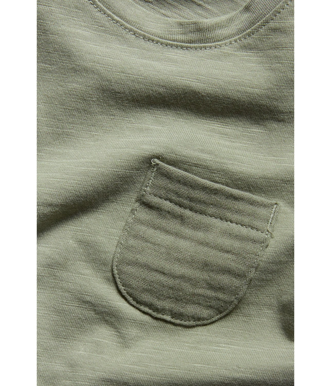 Baby green slub jersey bodysuit