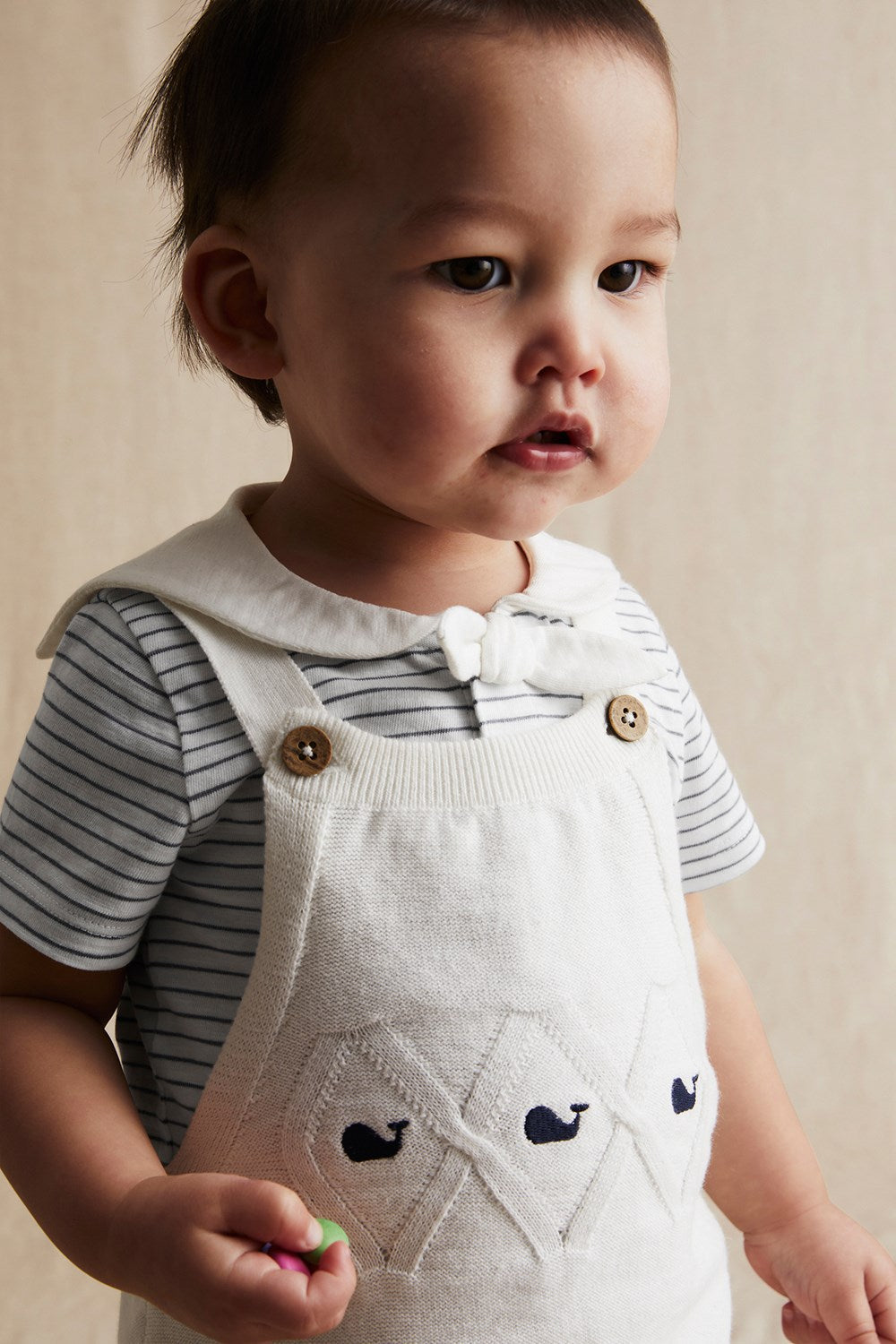 Baby striped Sailor's bodysuit