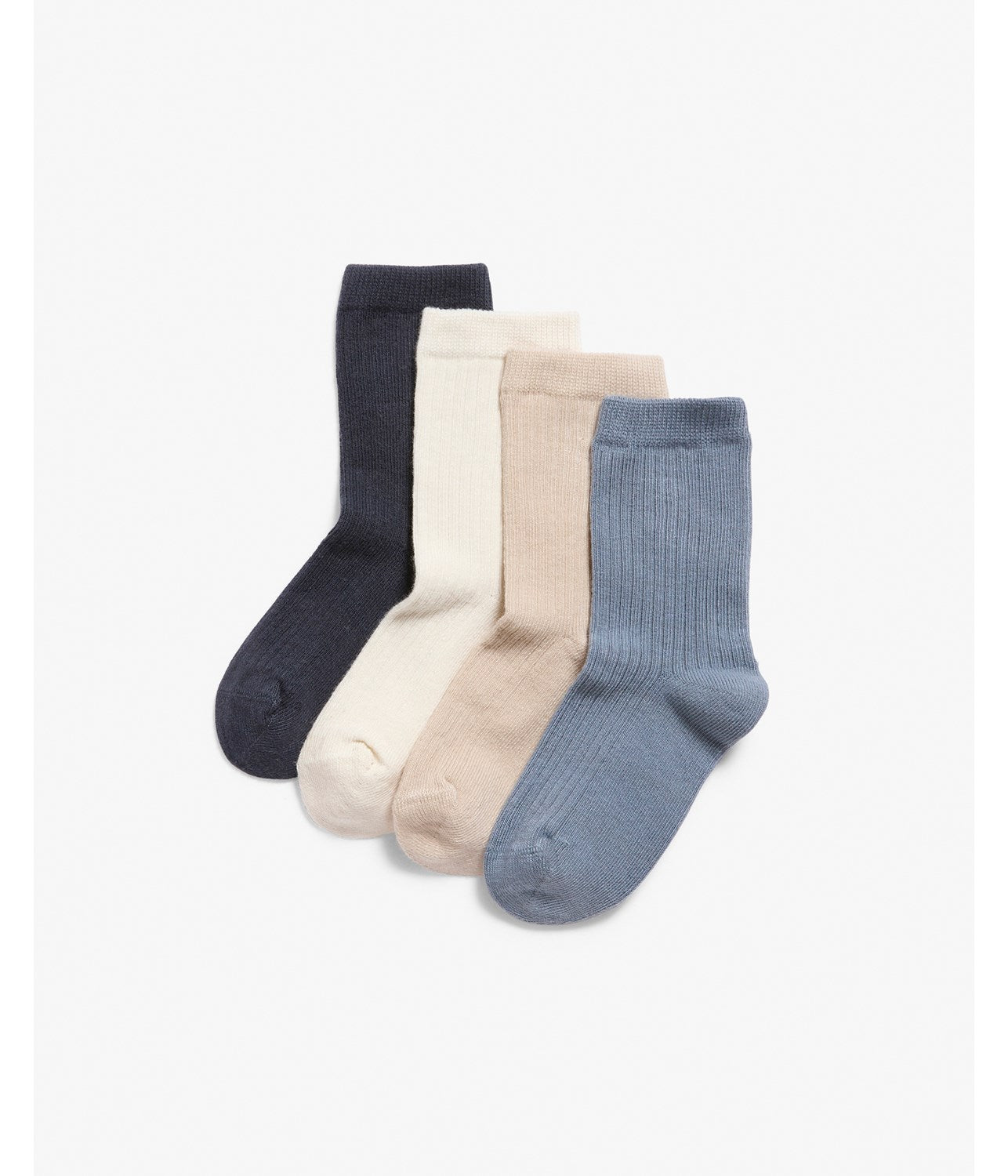 Kids multi ribbed socks 4pk