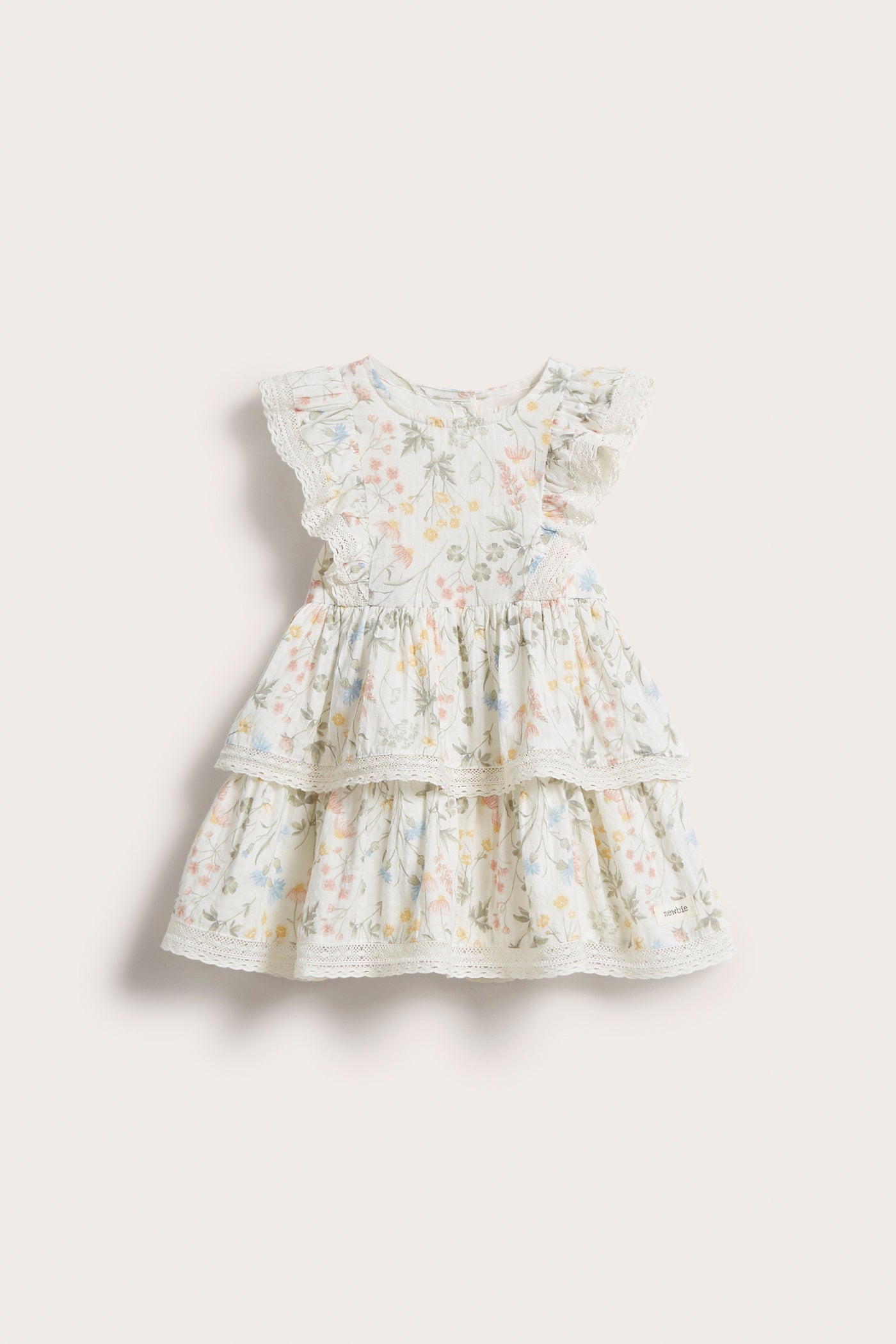 Baby white meadow flower dress