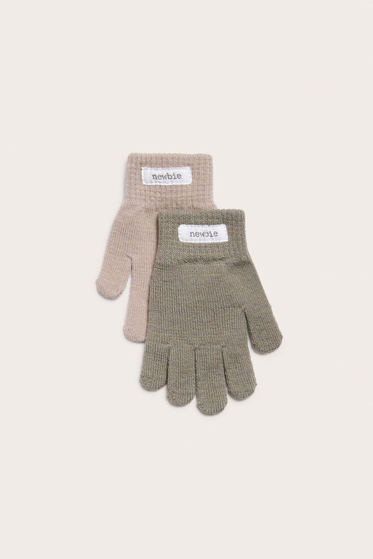 Kids multi knitted gloves 2pk