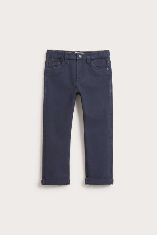 Kids blue woven twill pants