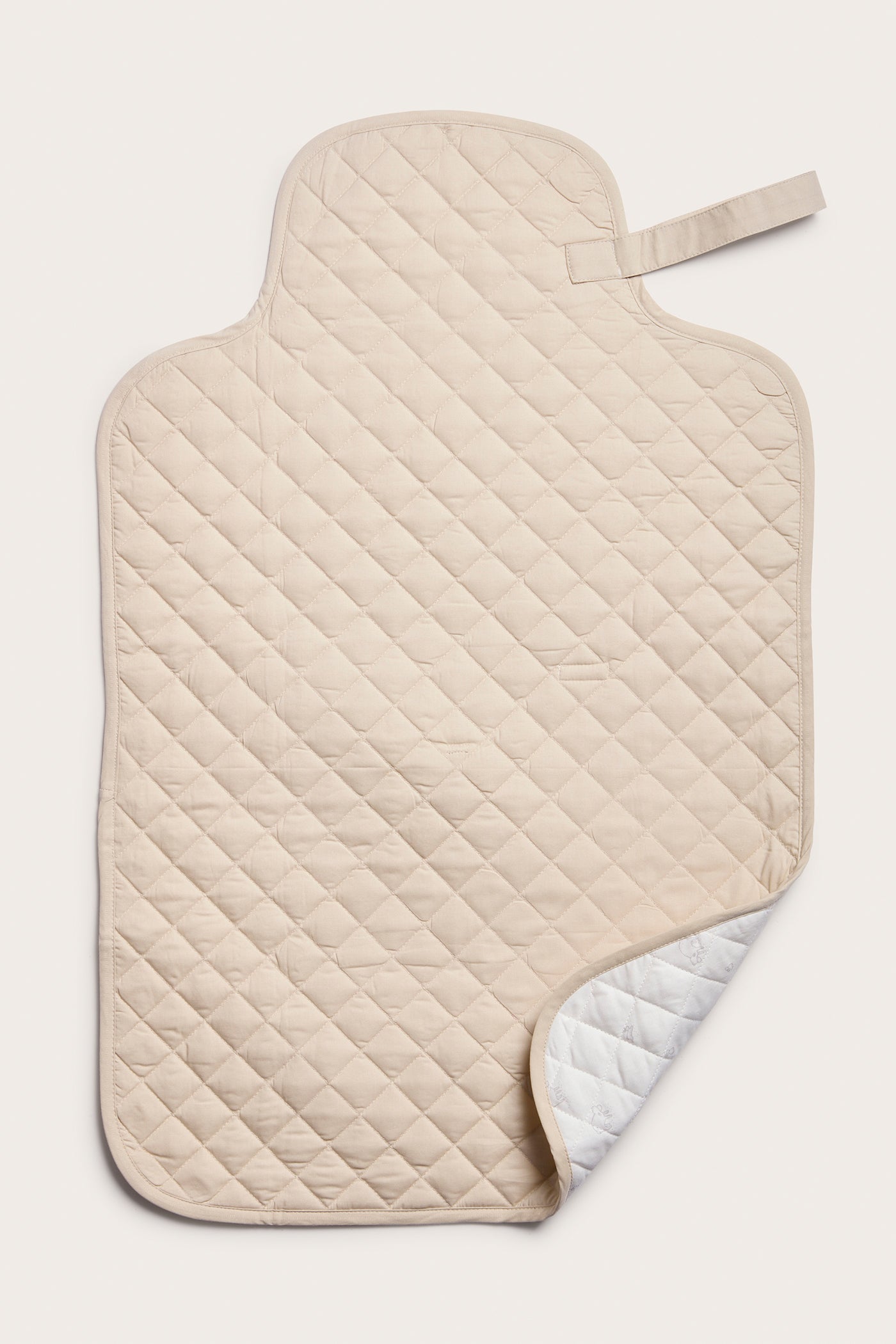 Baby white/beige lamb-patterned changing mat