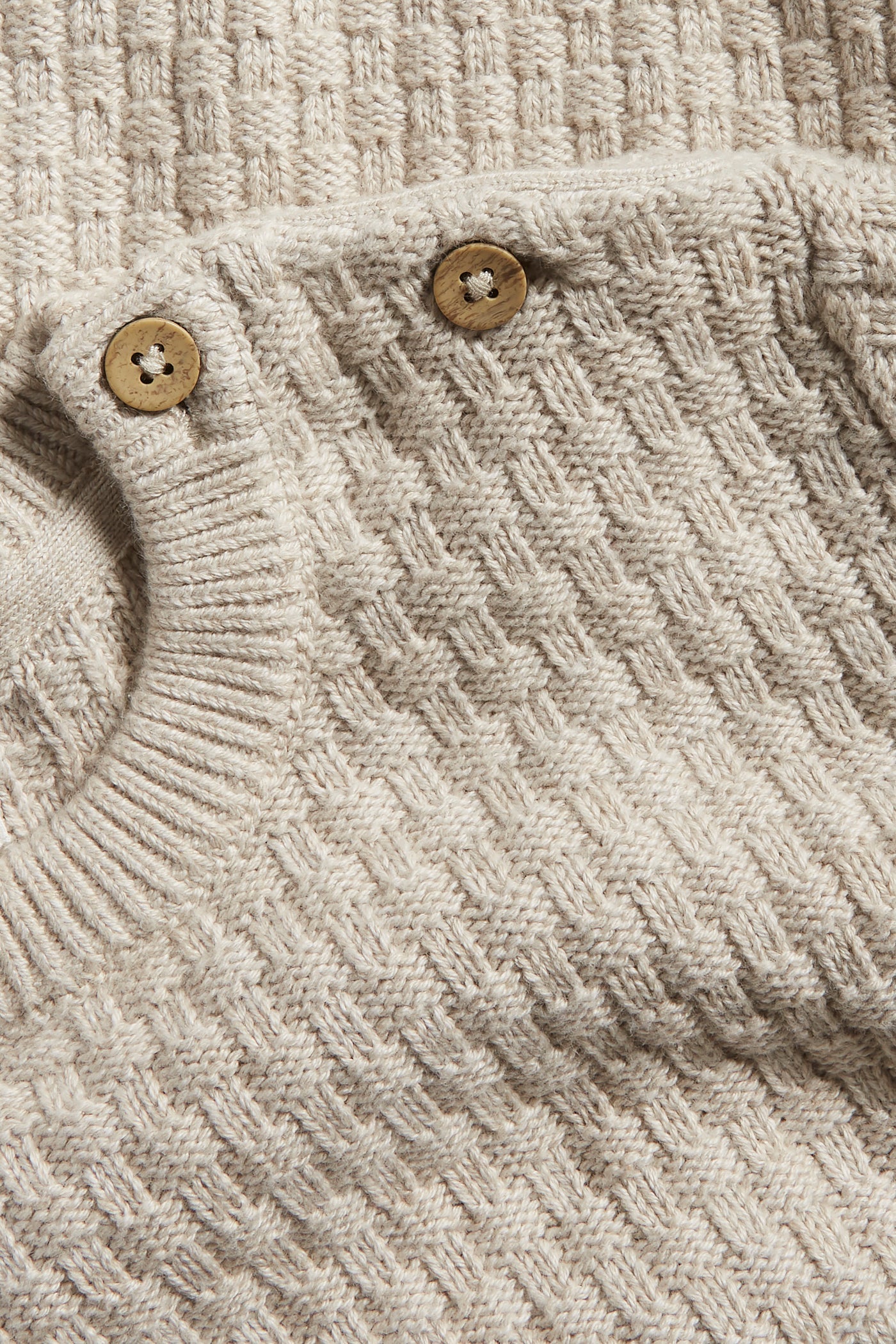 Kids beige pattern knitted sweater