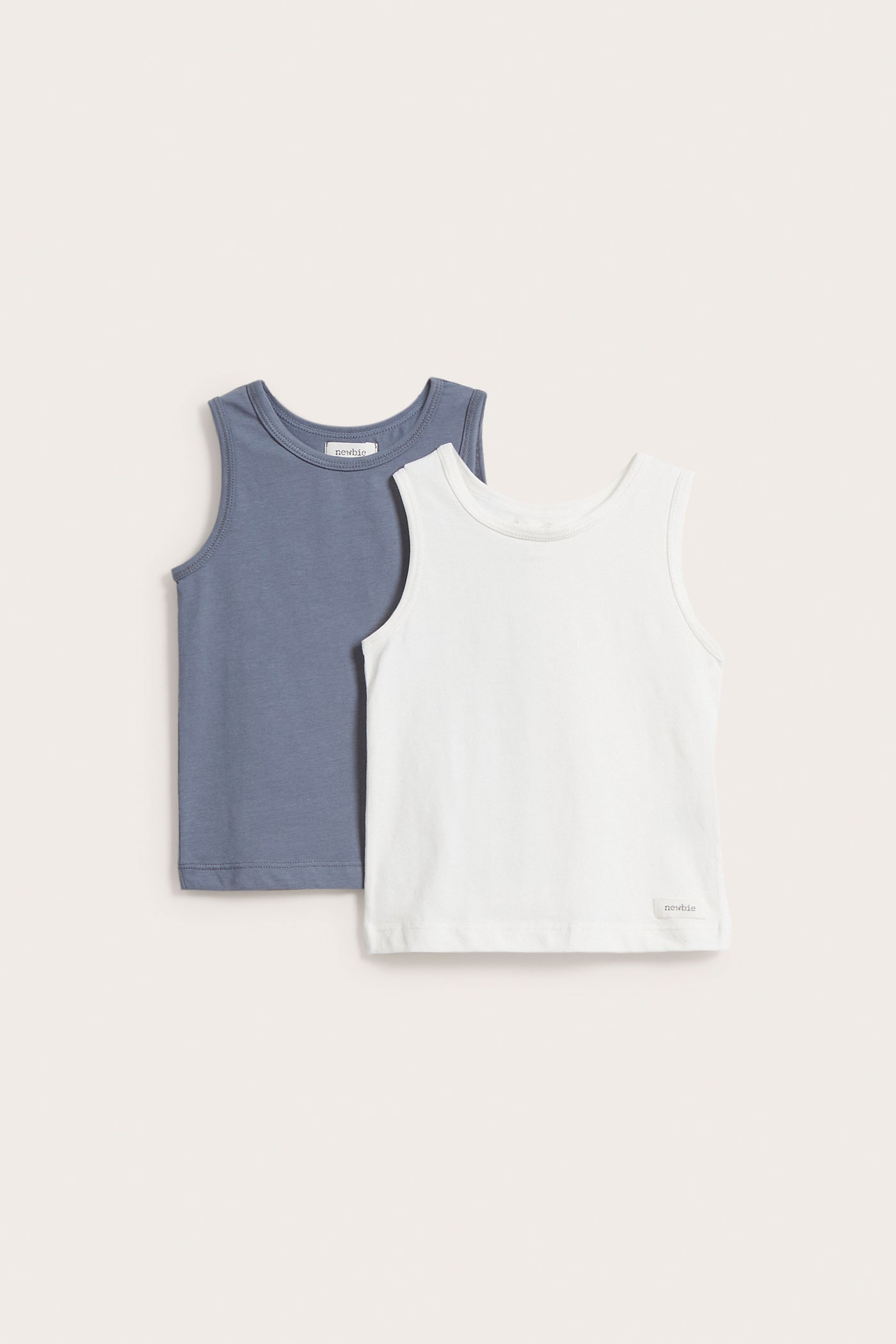 Kids basic singlets 2-pack