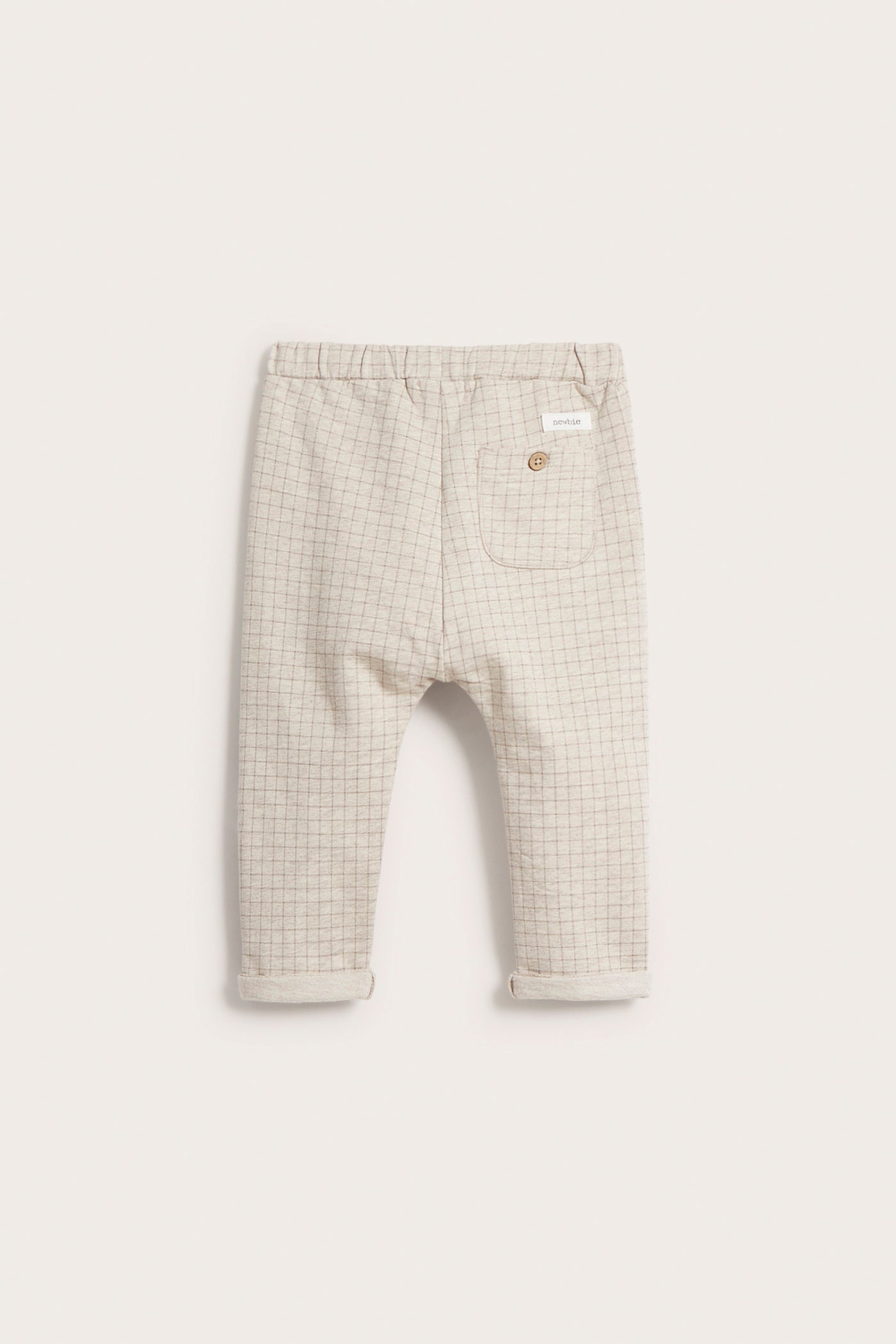 Baby beige plaid joggers