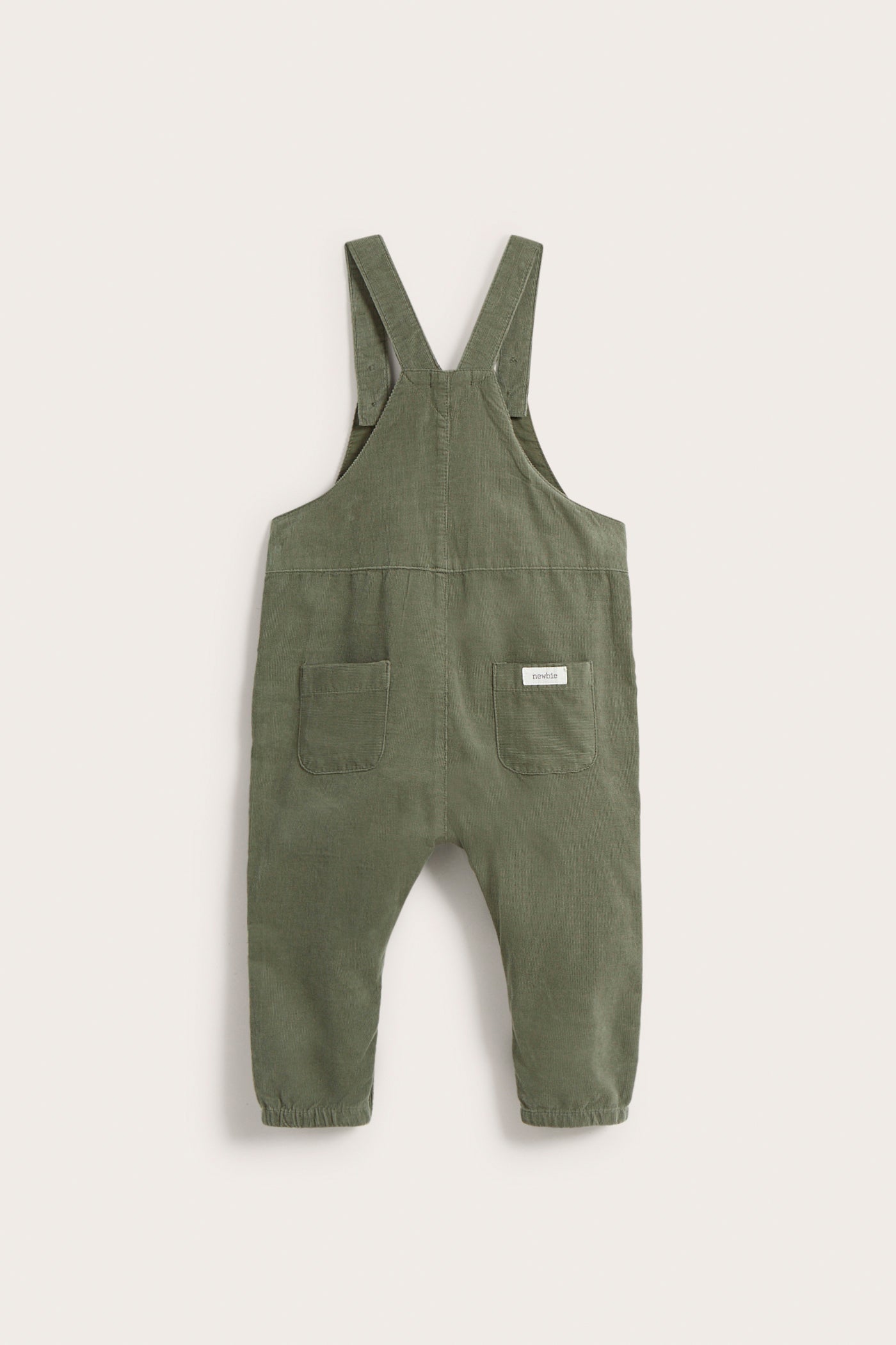 Baby green corduroy overalls