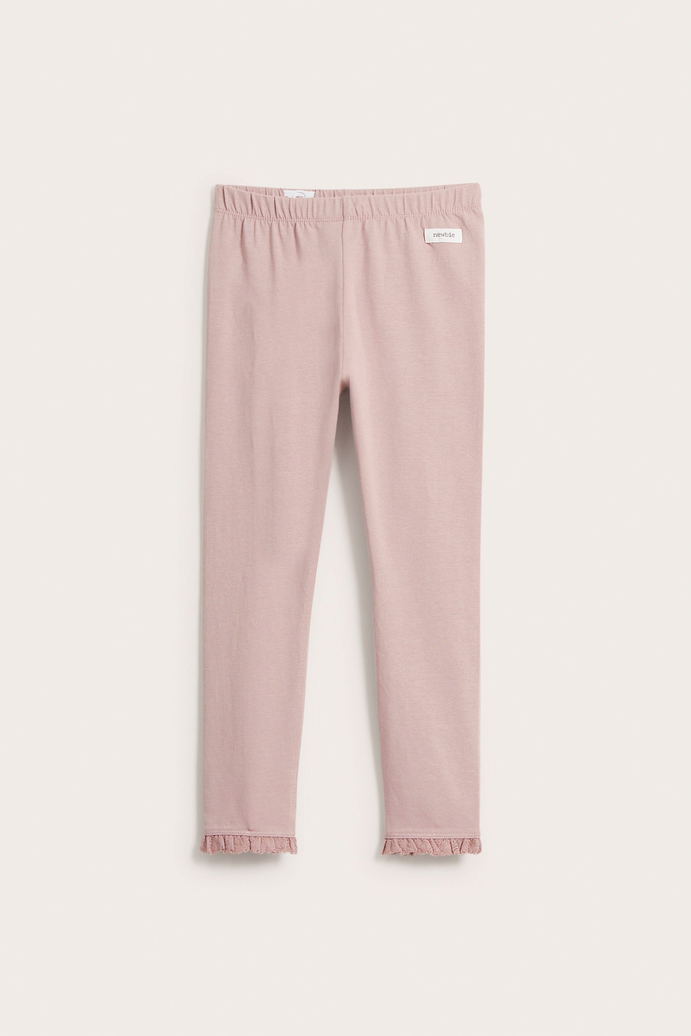 Kids pink basic leggings