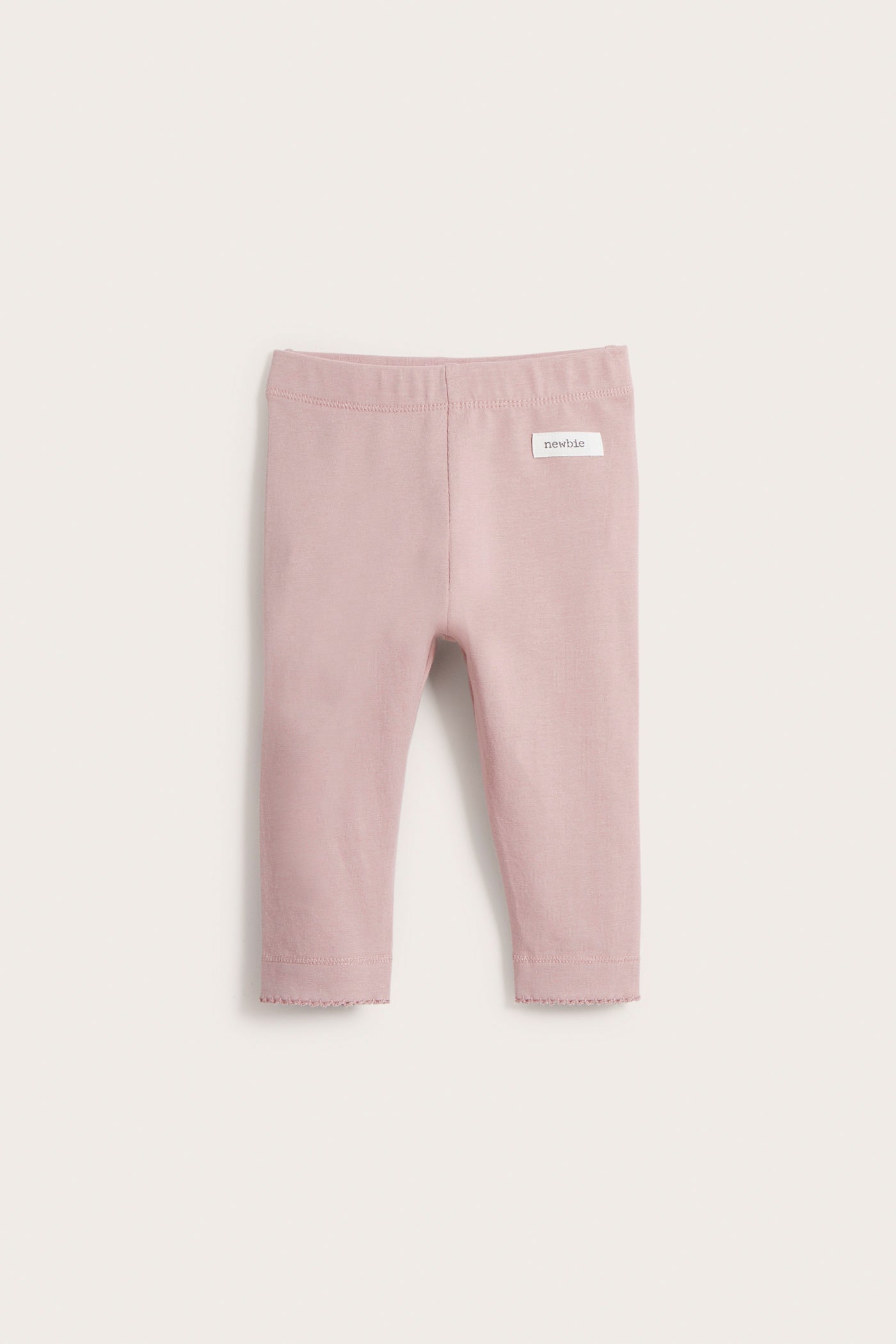 Baby pink leggings with ruffles