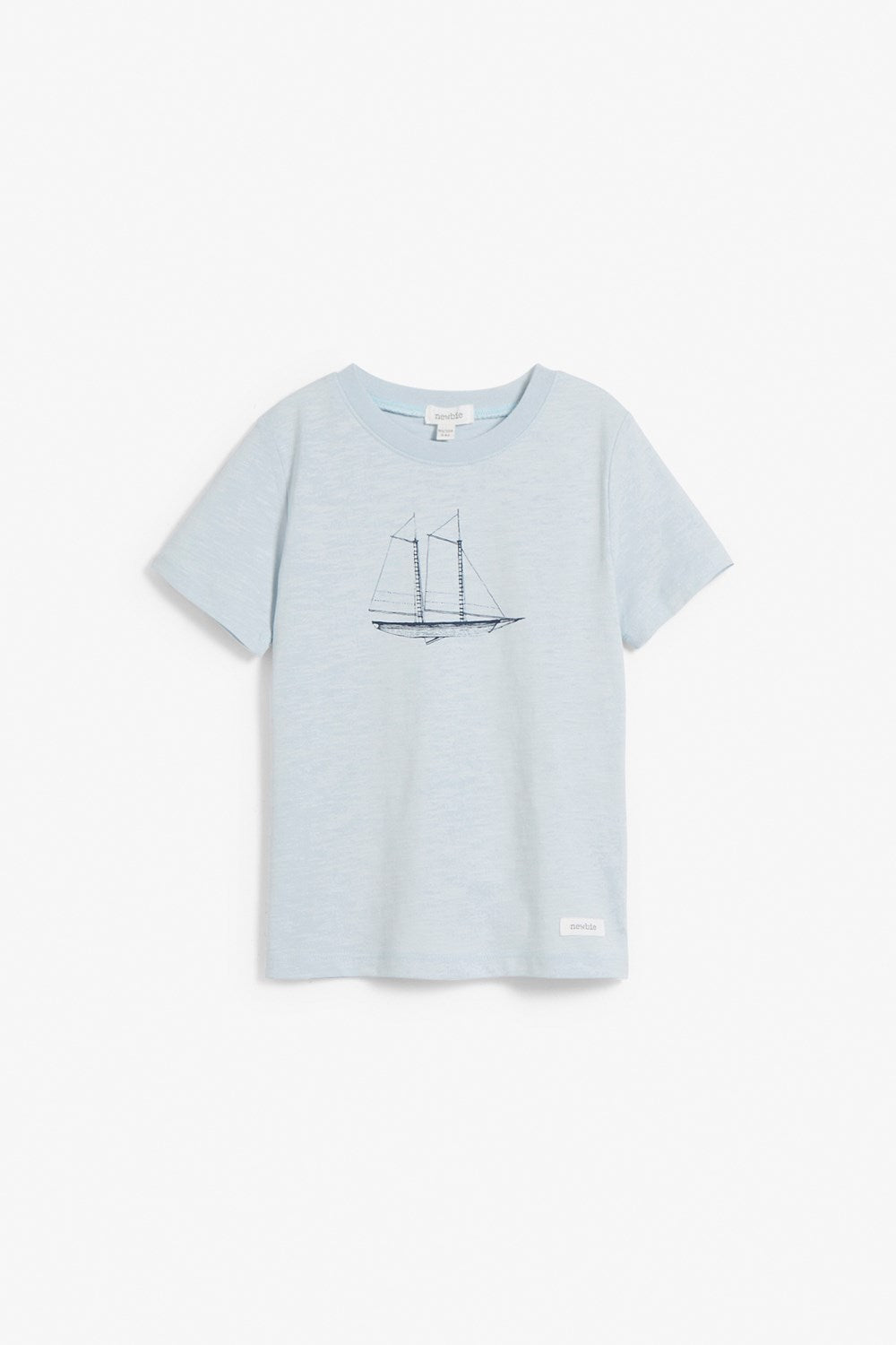 Kids light blue sailboat t-shirt