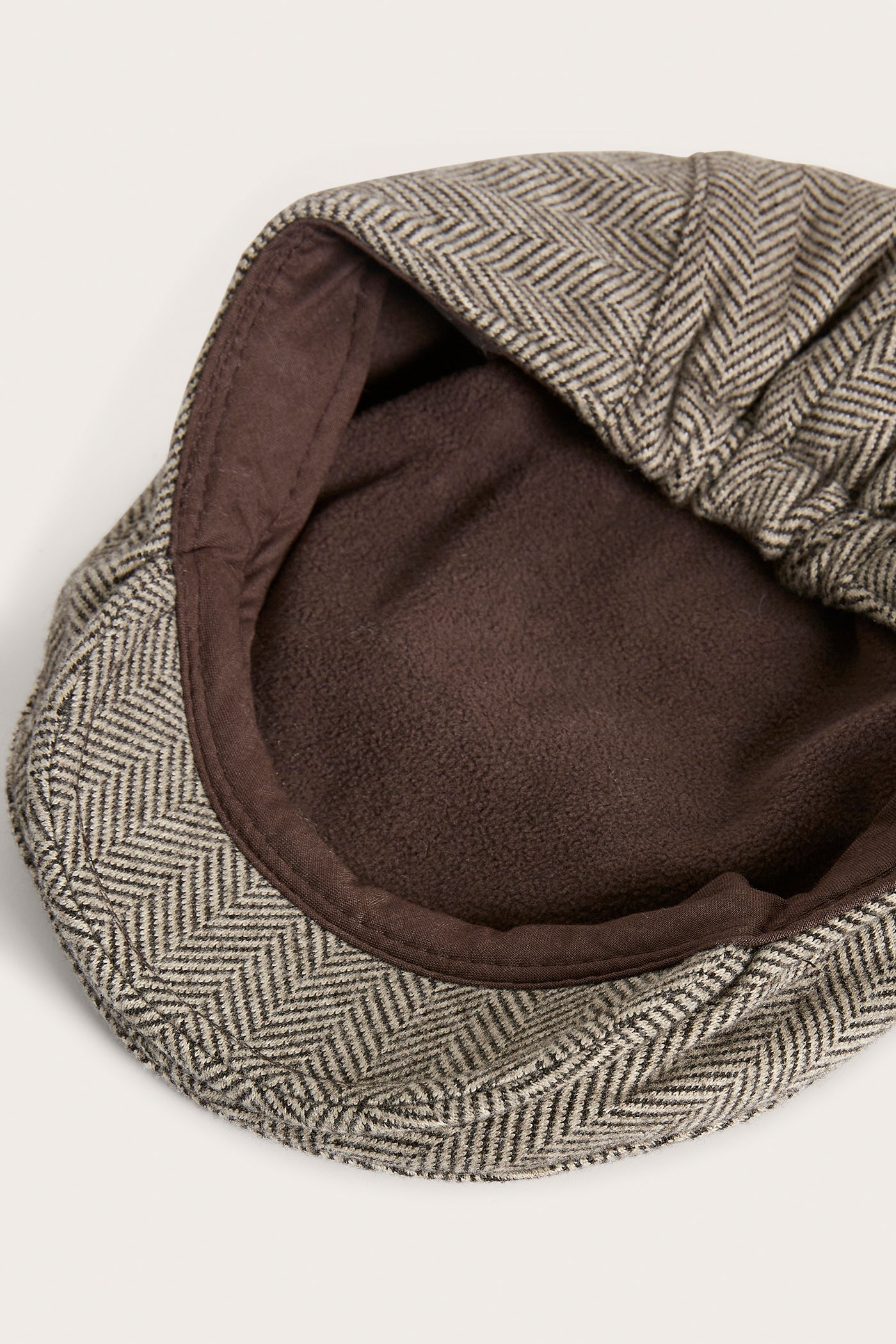 Baby & kids brown herringbone flat cap