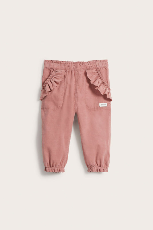 Baby pink corduroy pants