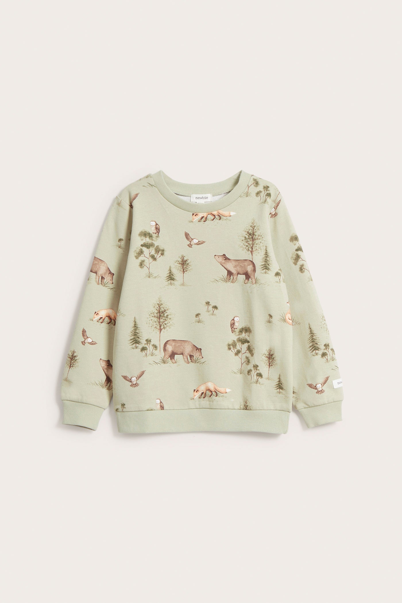 Kids light green woodland sweatshirt