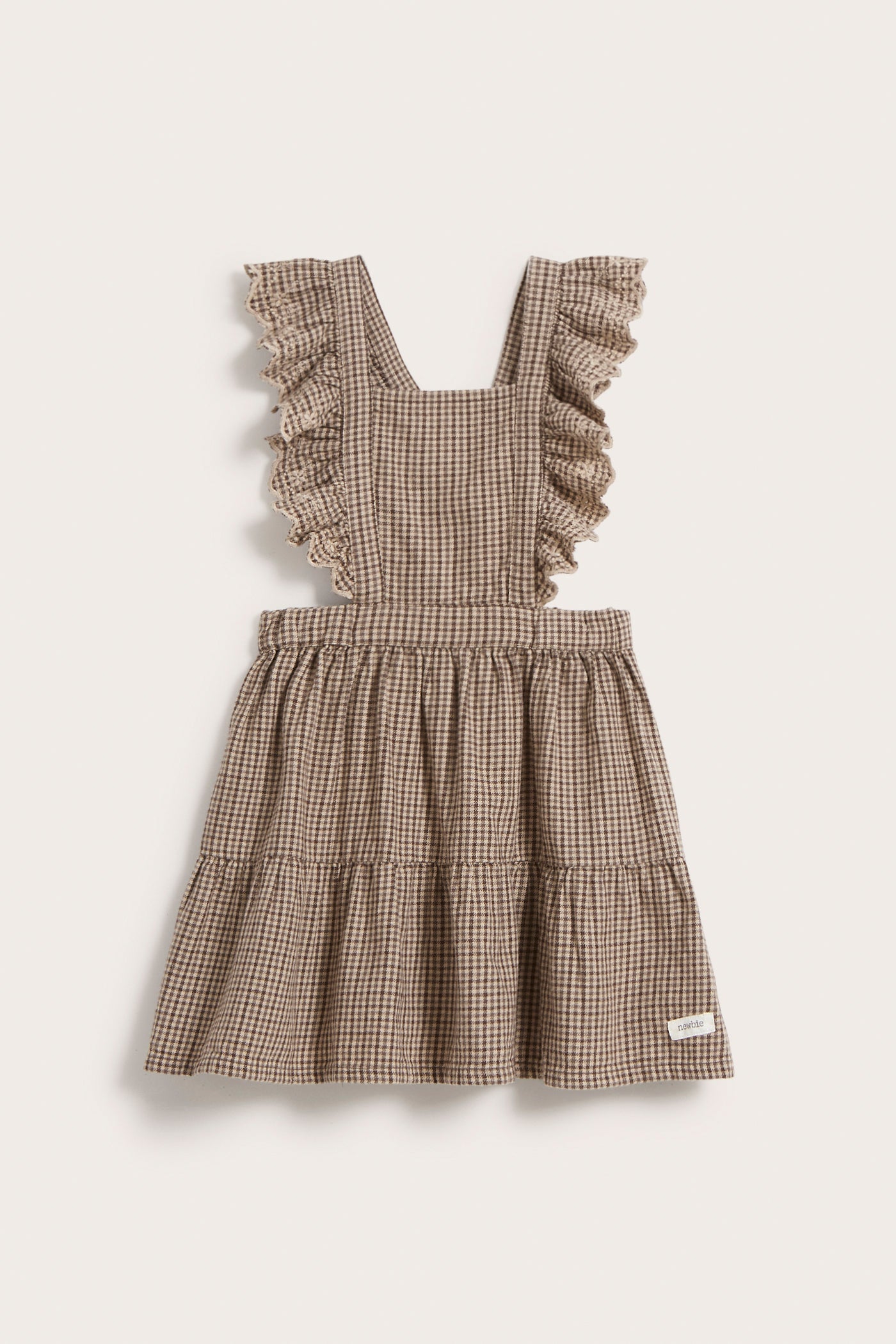 Kids brown checked dress