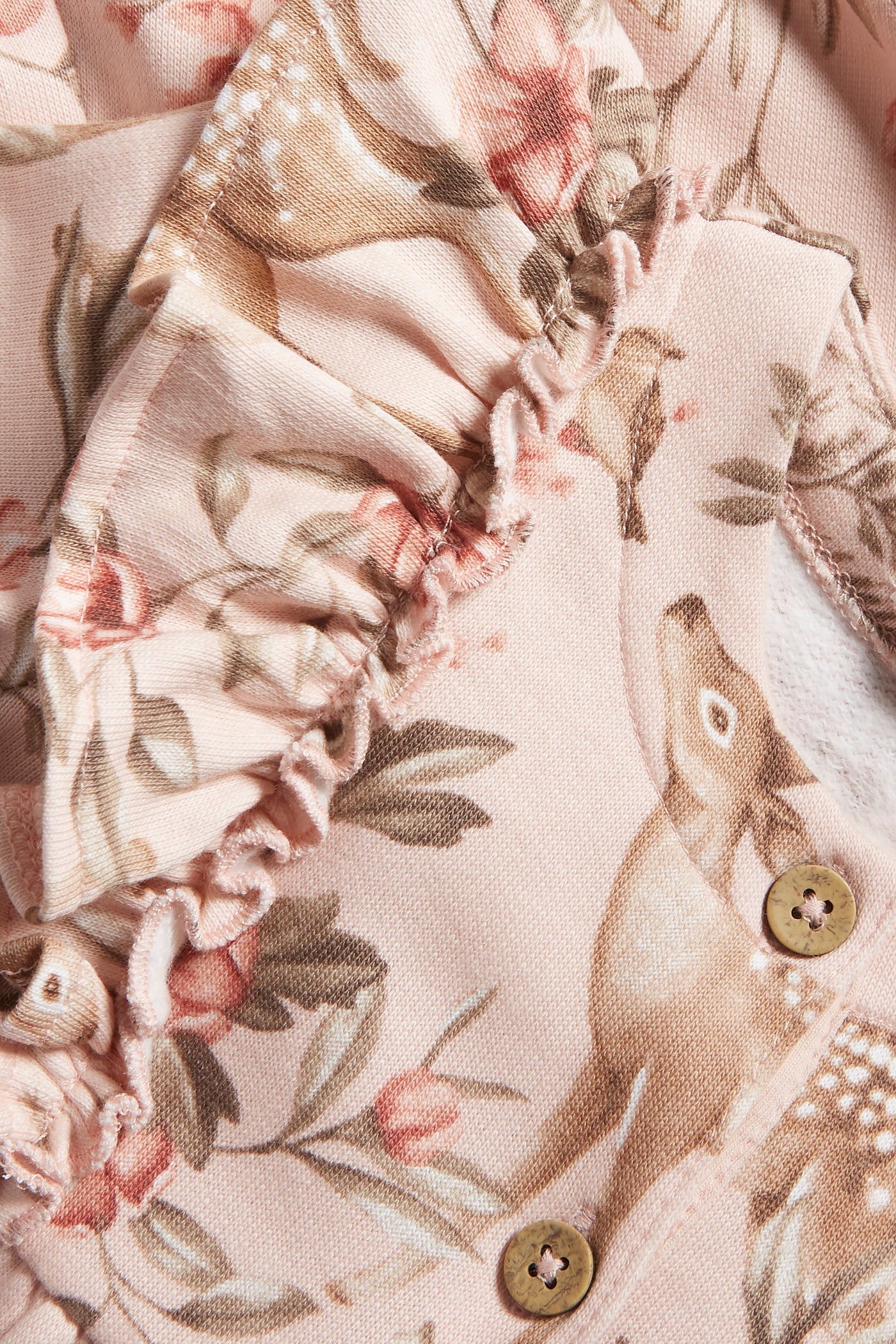 Baby pink floral coverall