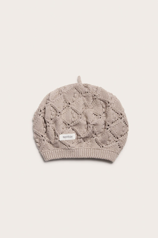 Baby & kids beige patterned knit beret