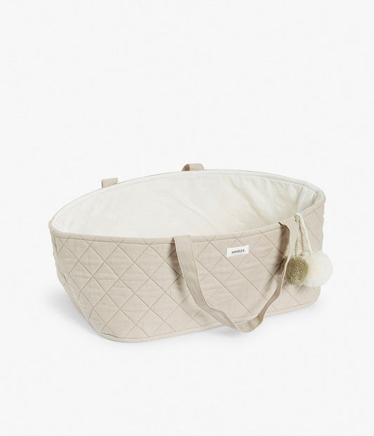 Beige basket for toys