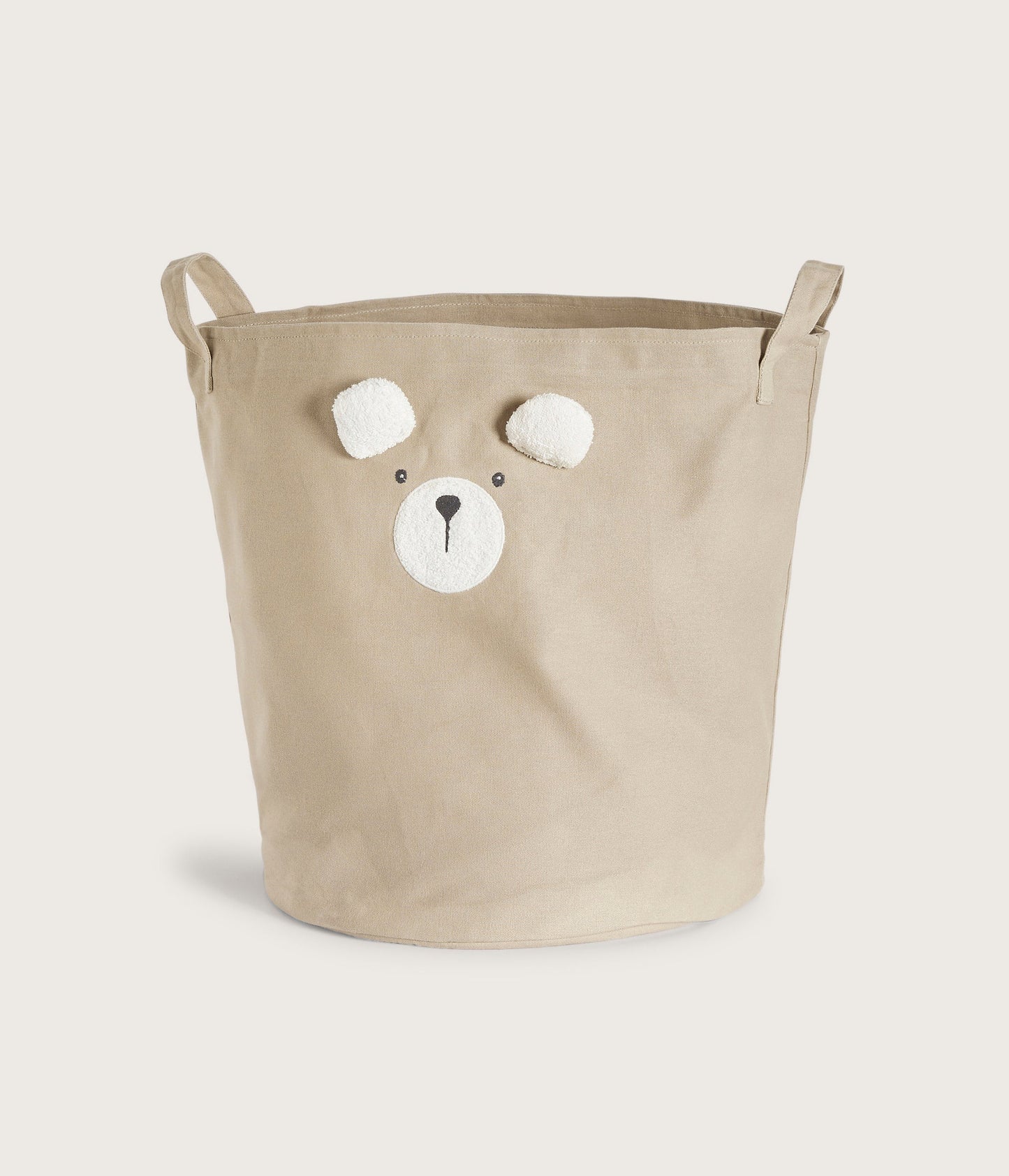 Large storage basket with bear face