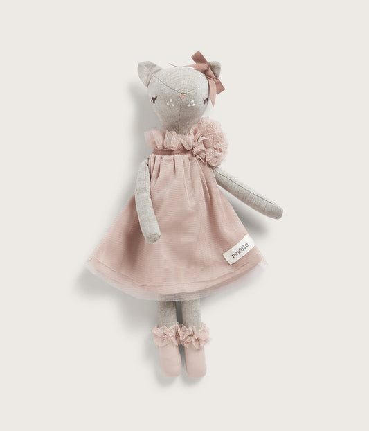 Deer soft toy with tulle dress