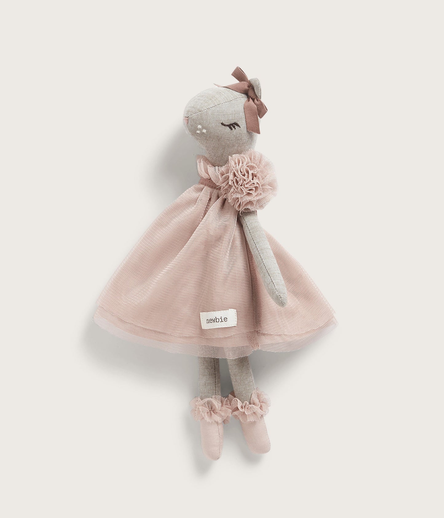 Deer soft toy with tulle dress