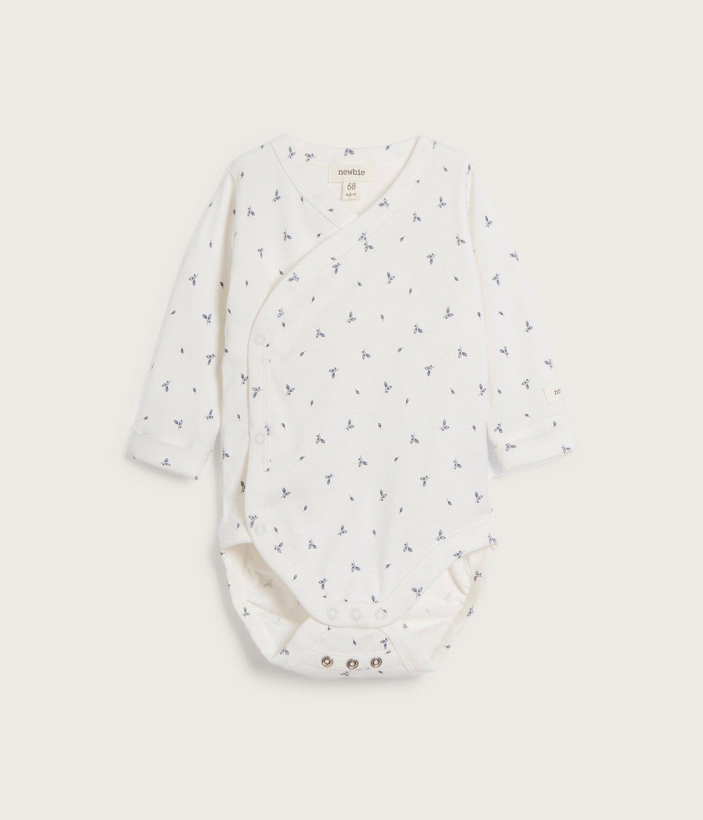 Baby leaf patterned bodysuit