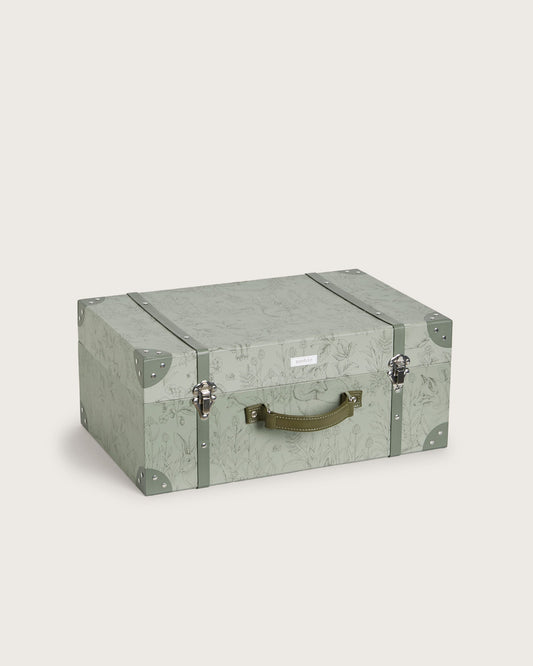 Green forest print trunk