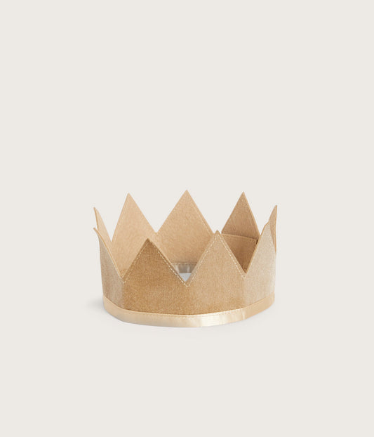 Kids golden velvet crown