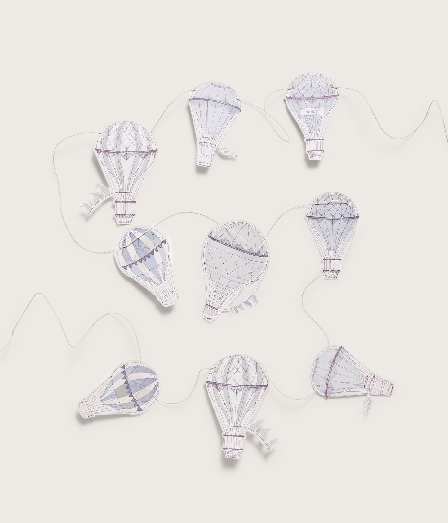 Hot air balloons garland