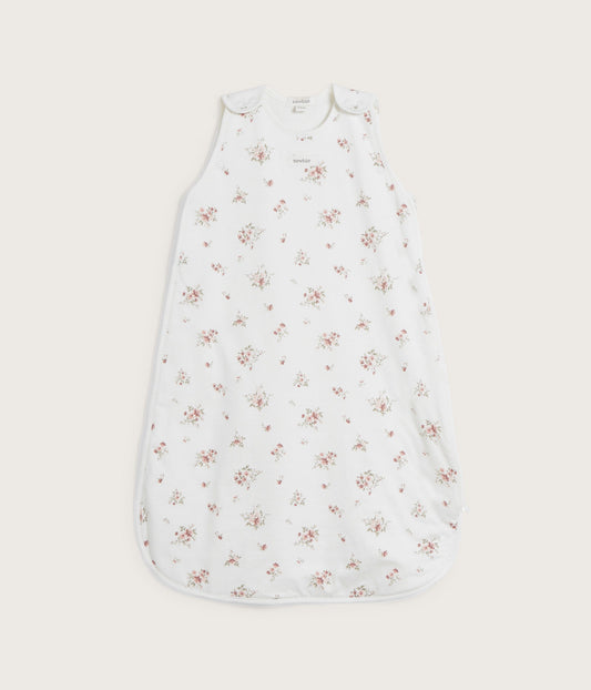 Baby white floral sleeping bag