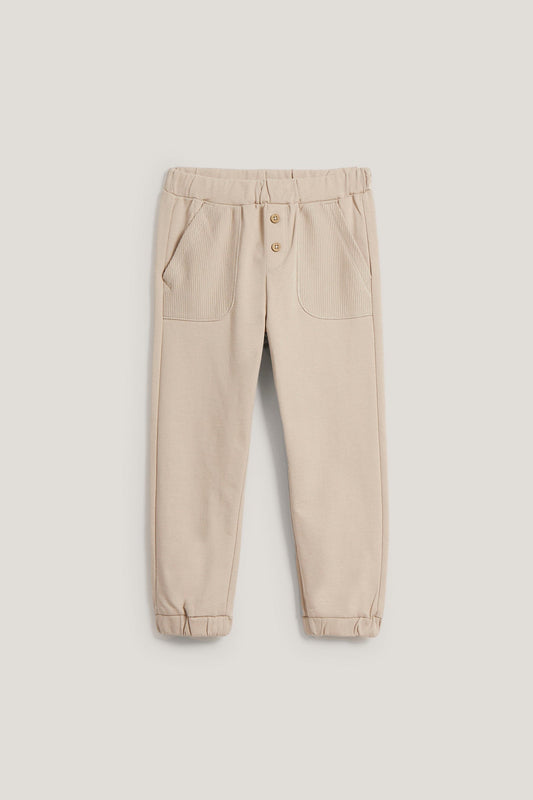 Kids beige jogging pants