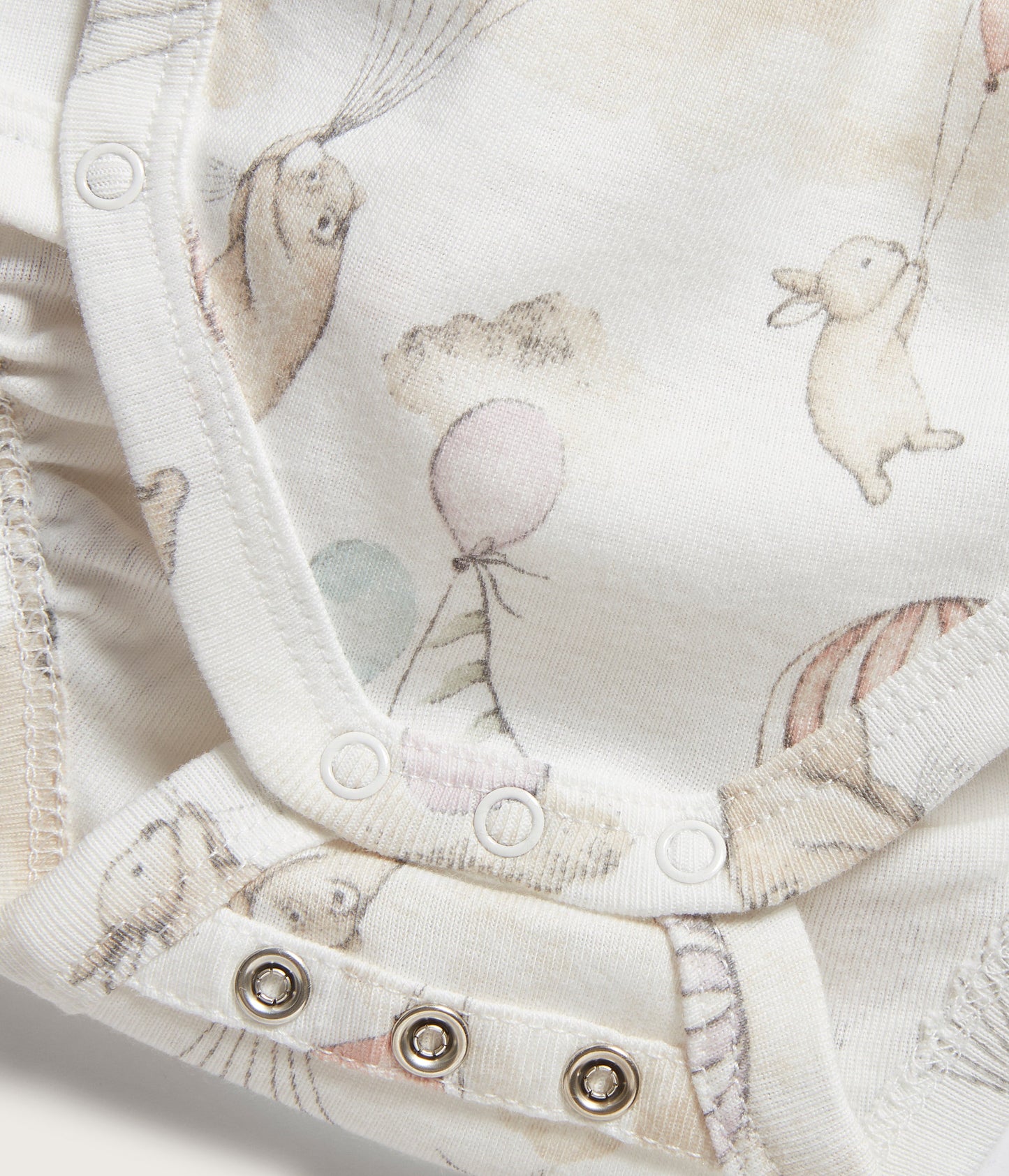 Baby cream bunny balloon bodysuit