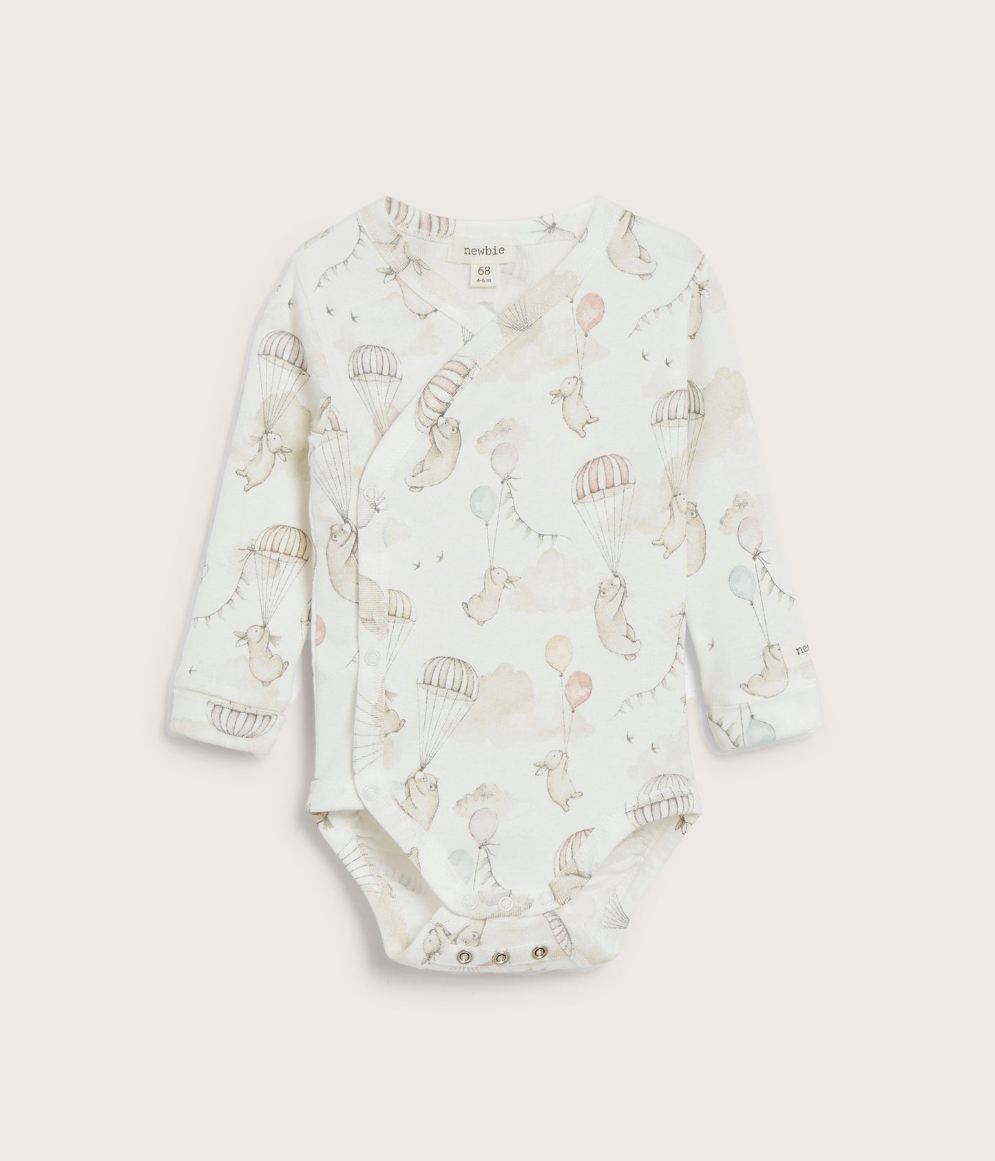 Baby cream bunny balloon bodysuit