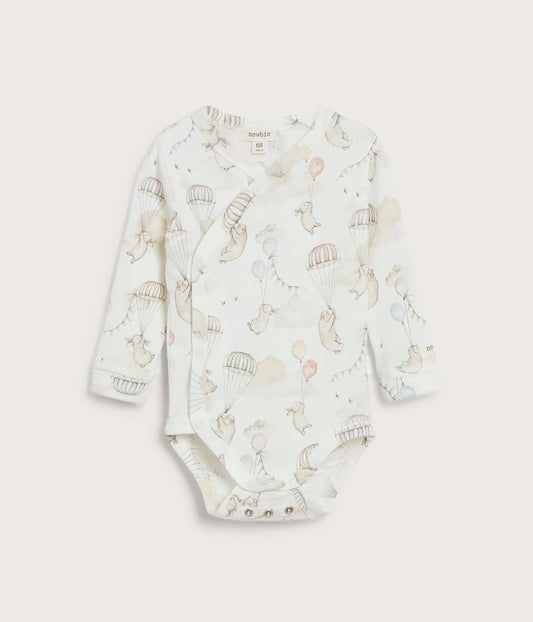 Baby cream bunny balloon bodysuit