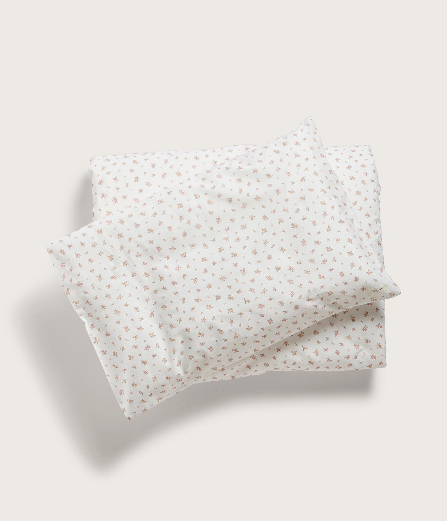 Baby white floral cotton bedding 100x130