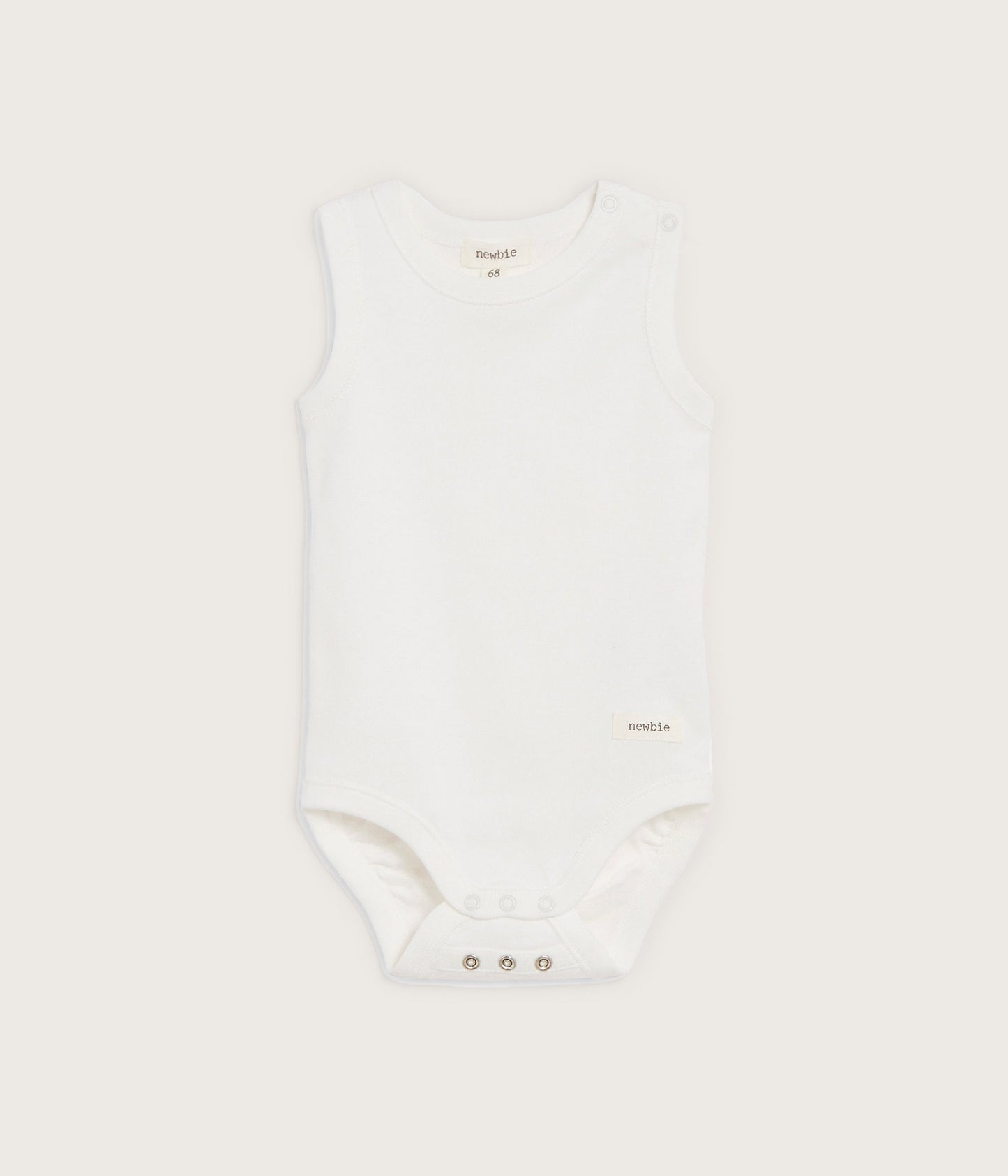 Baby white sleeveless bodysuit